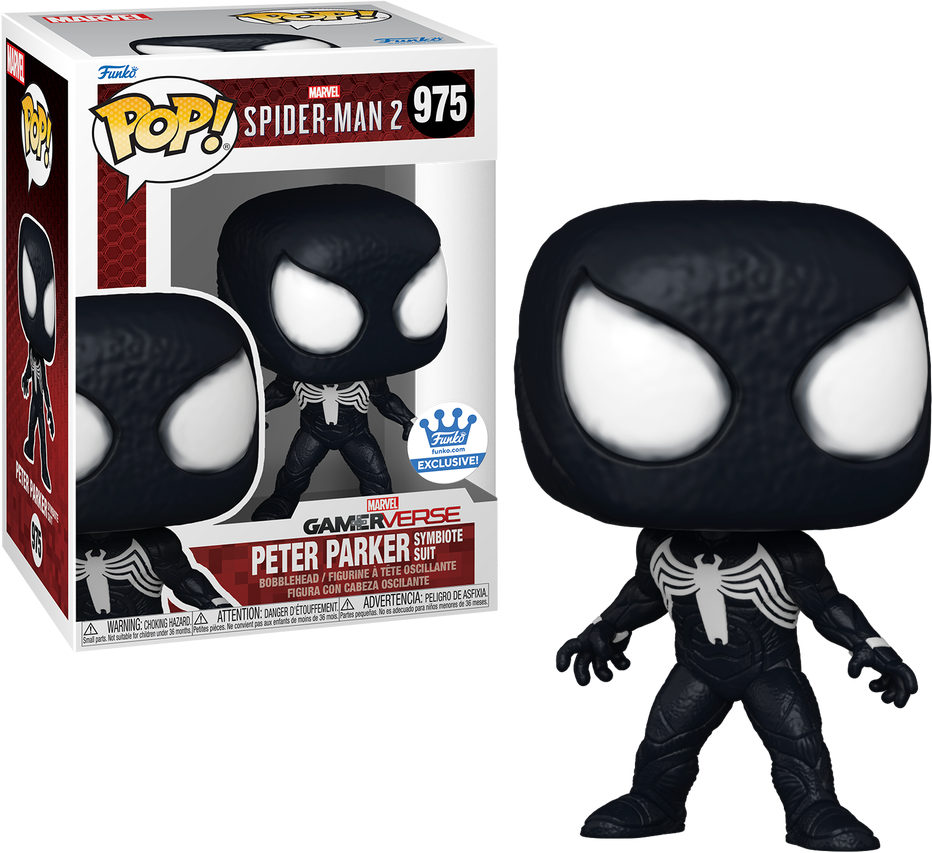 FUNKO POP! PETER PARKER SYMBIOTE SUIT 975 FUNKO EXCLUSIVE