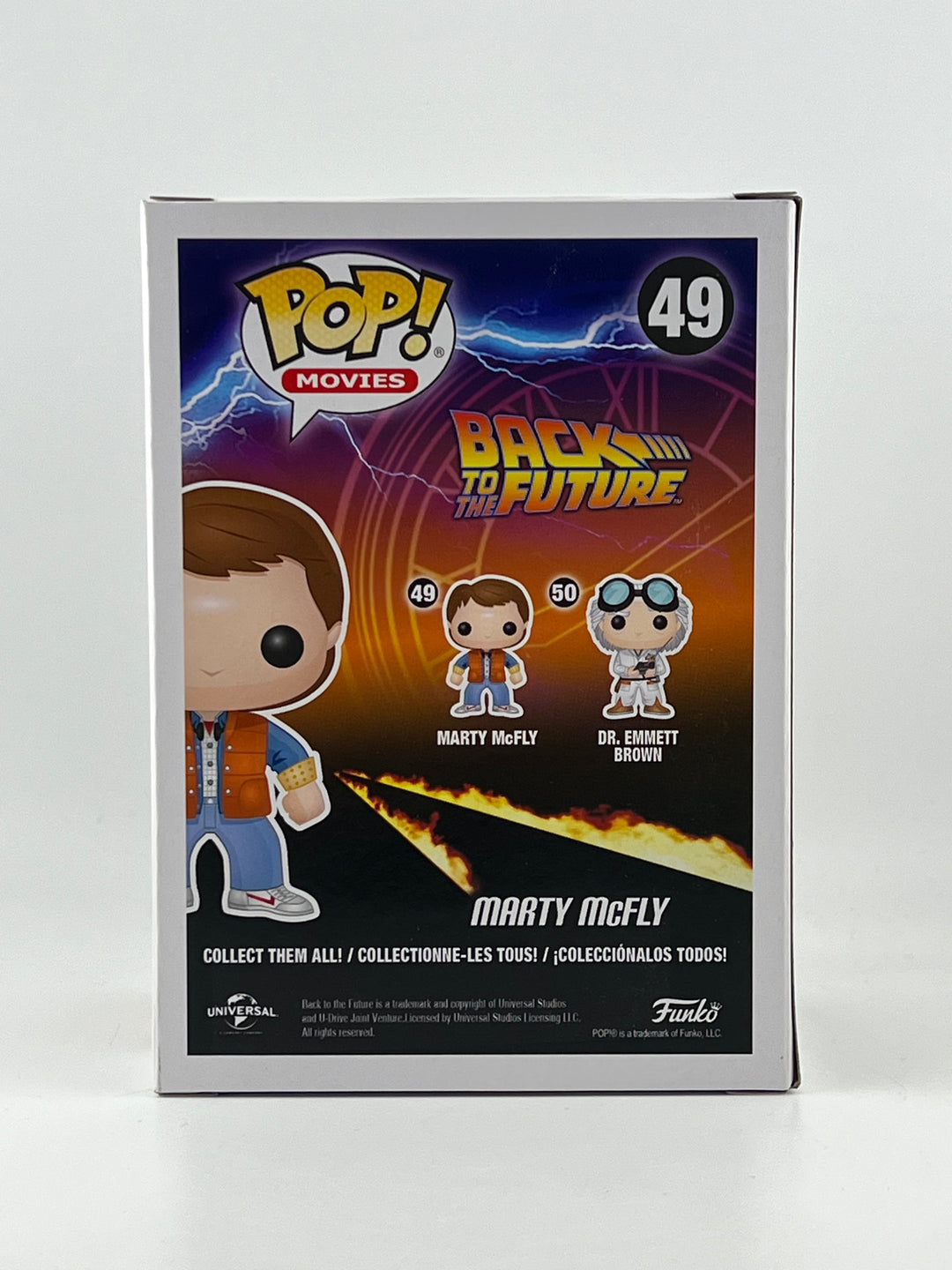 Funko Pop! Marty McFly 49 Autographed by Michael J. Fox Beckett Authenticated