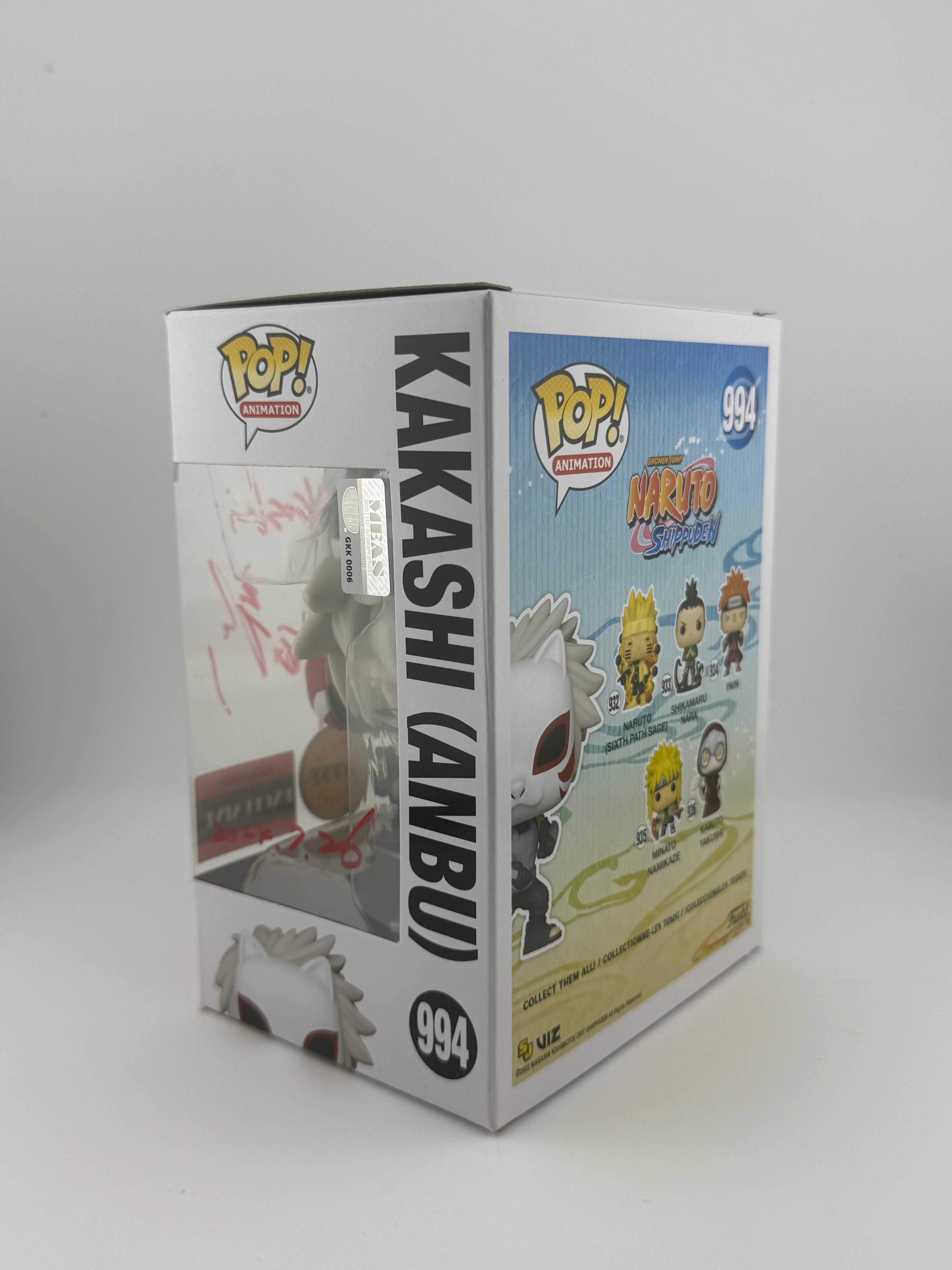 Funko POP! JVA SIGNED KAKASHI ANBU 994 CHASE AAA EXCLUSIVE