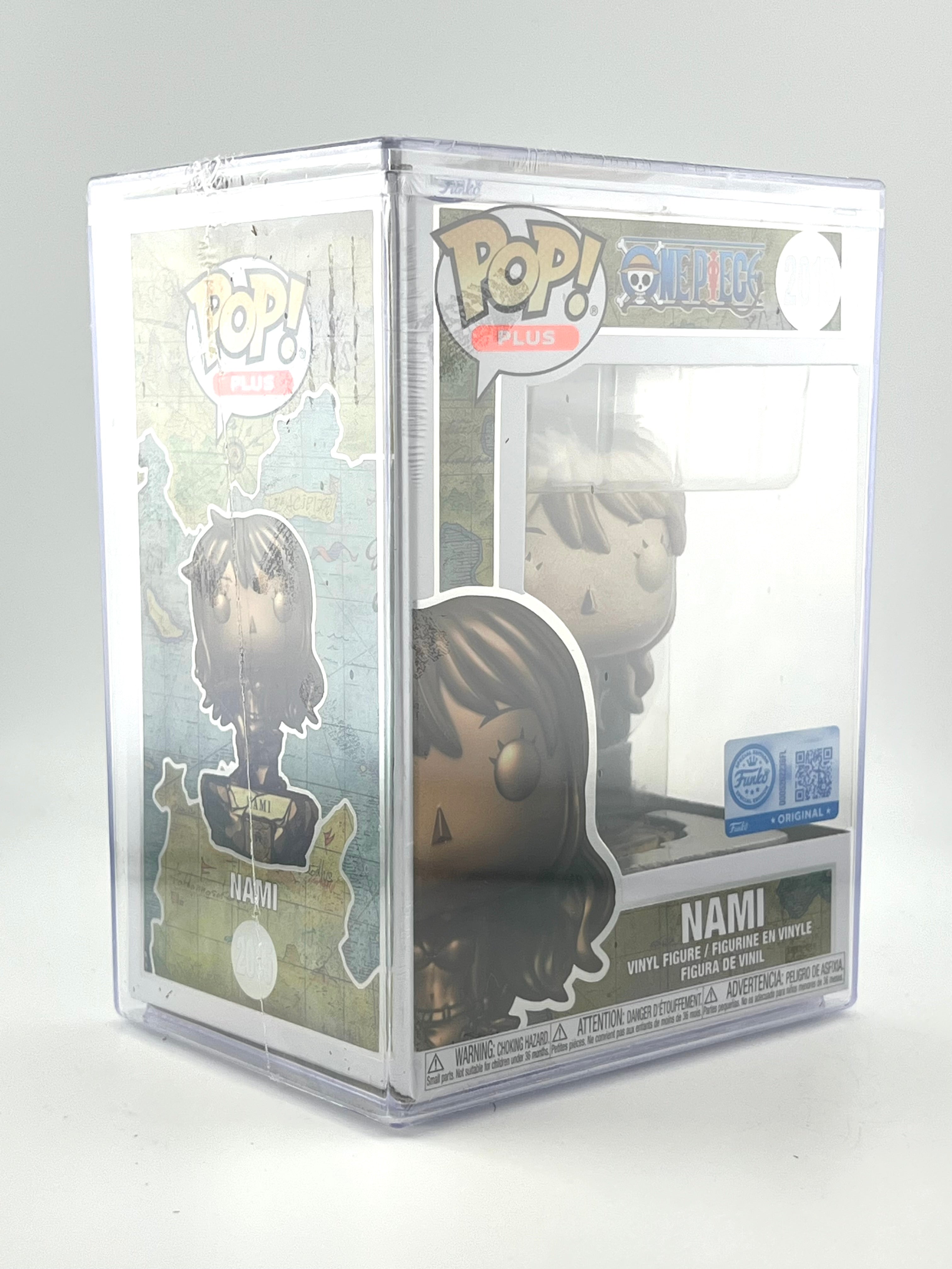 Pop! Plus Nami Statue (Bronze) with Pop! Protector - One Piece