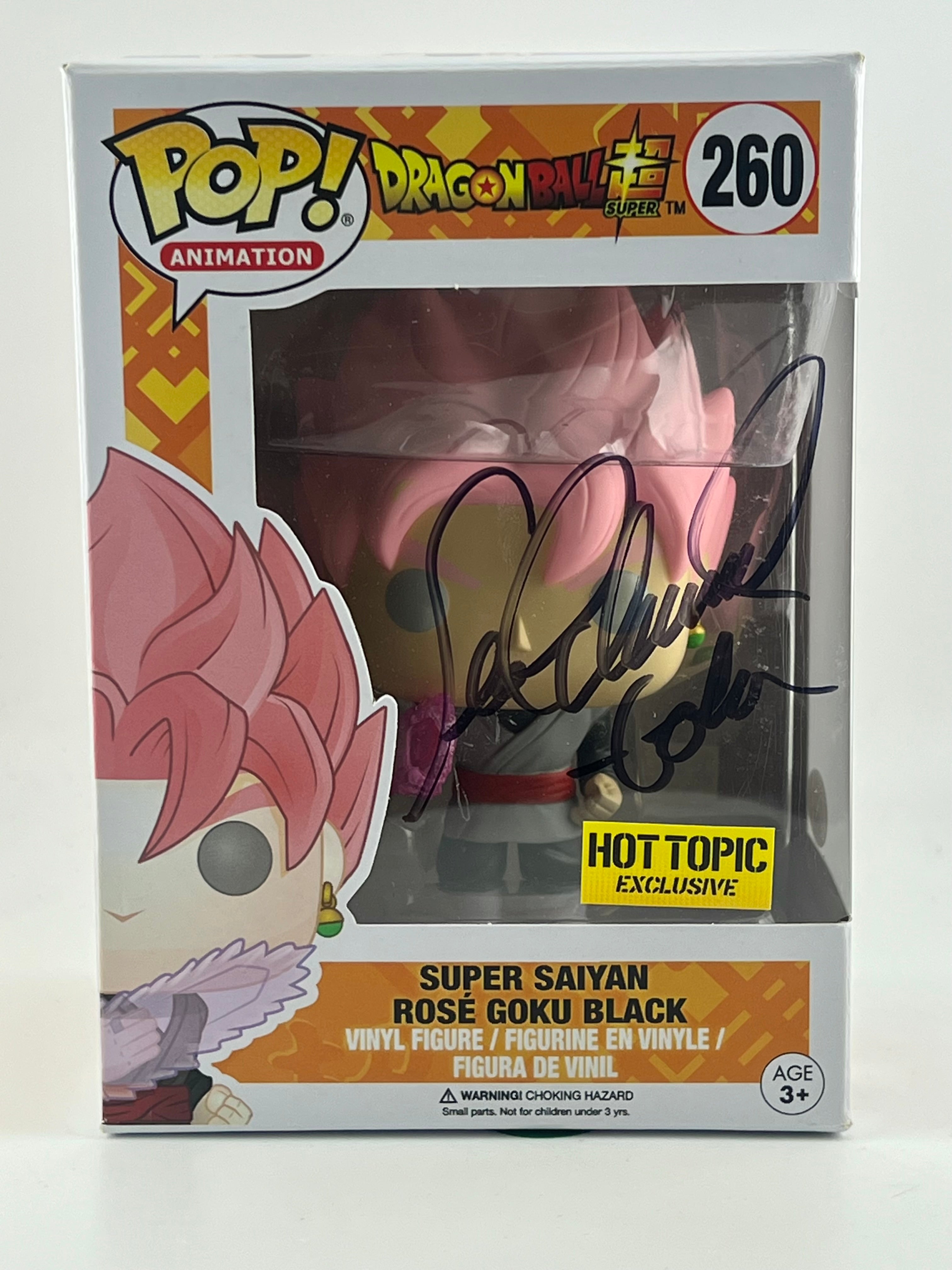 Funko Pop! SUPER SAIYAN ROSE GOKU BLACK 260 HOT TOPIC AUTO