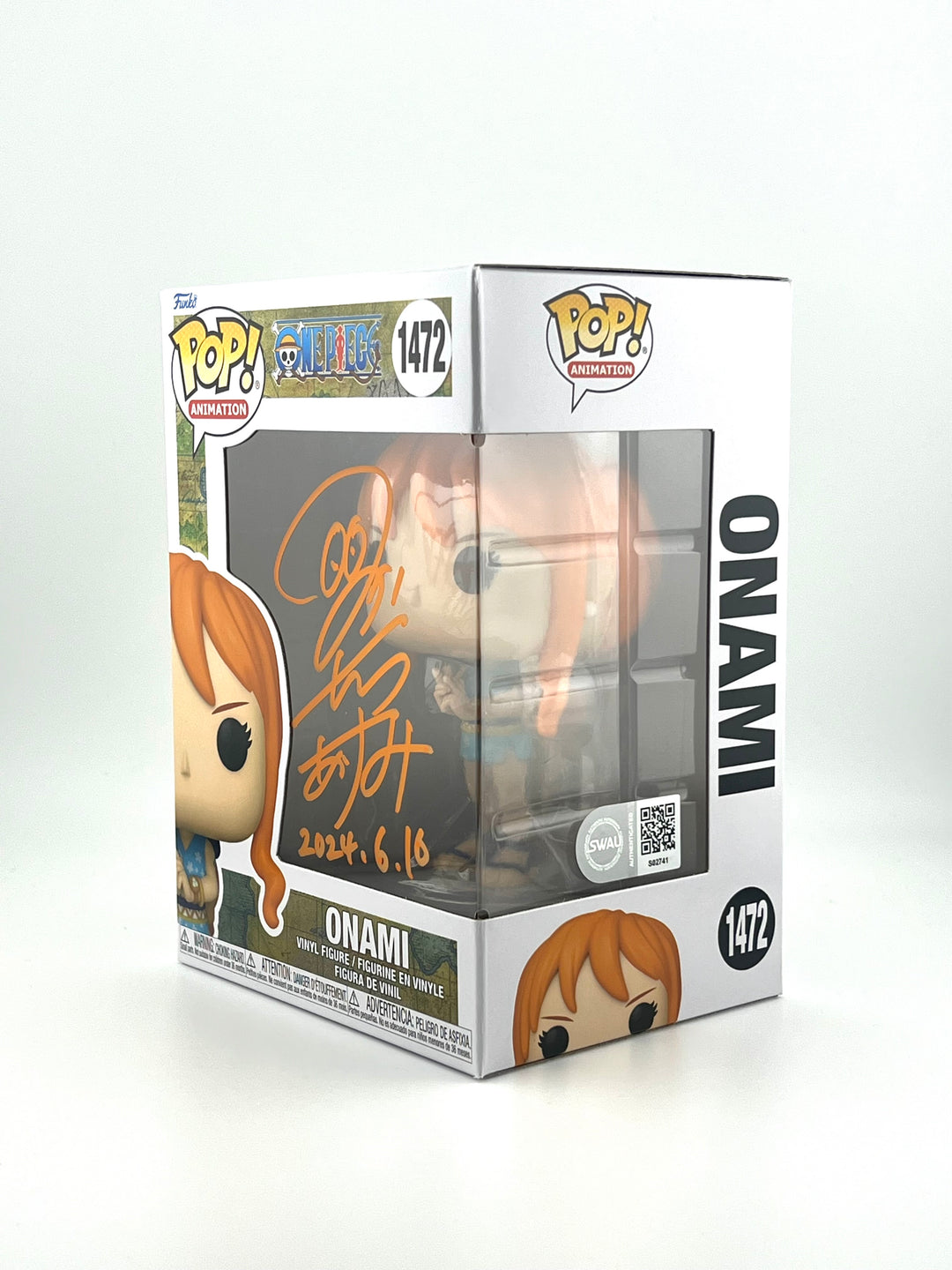 Funko Pop! One Piece - Onami #1472 Autographed by JVA Akemi Okamura with SWAU Authentication