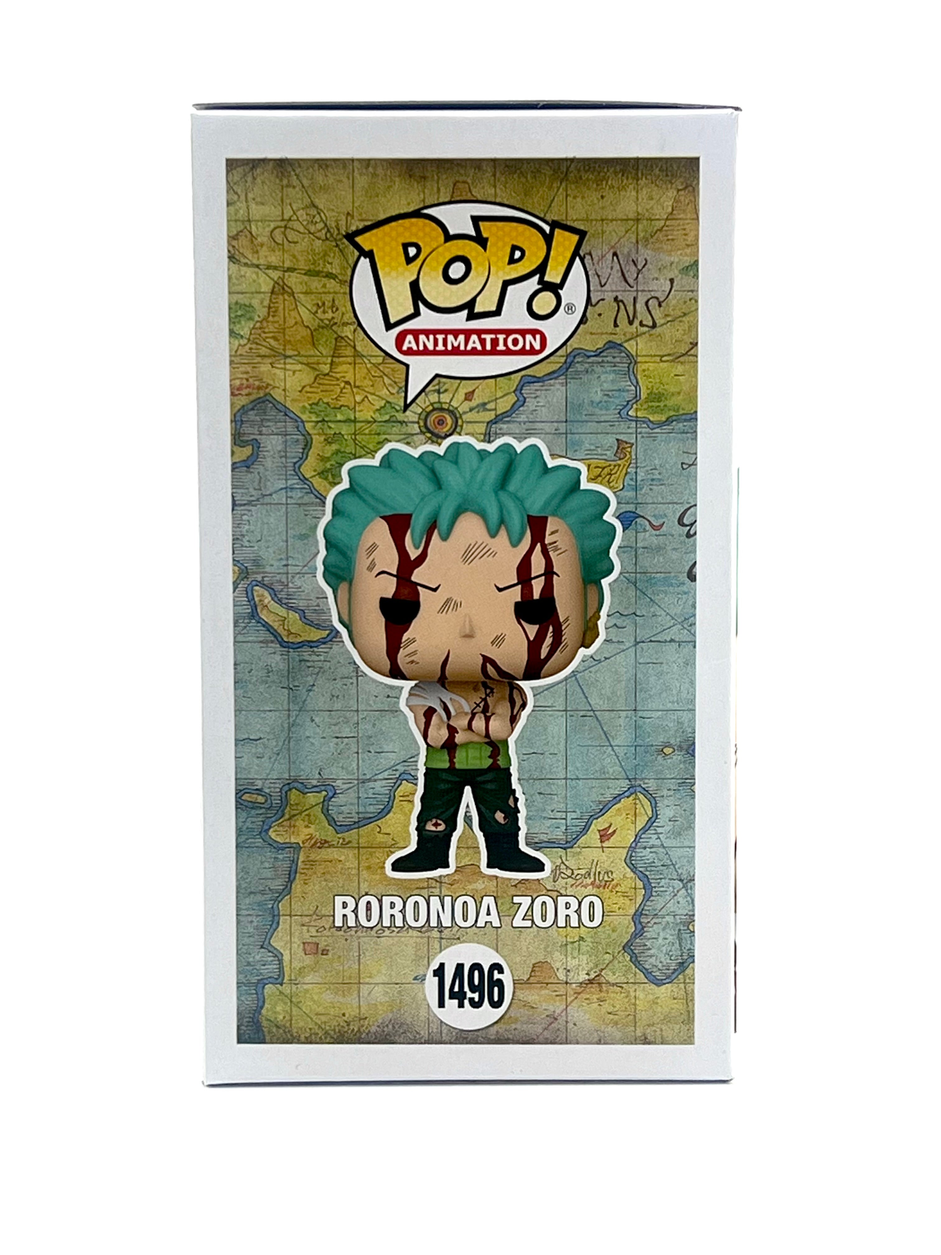 FUNKO POP! RORONOA ZORO 1496 CCXP EXCLUSIVE JVA & ENGLISH SIGNED