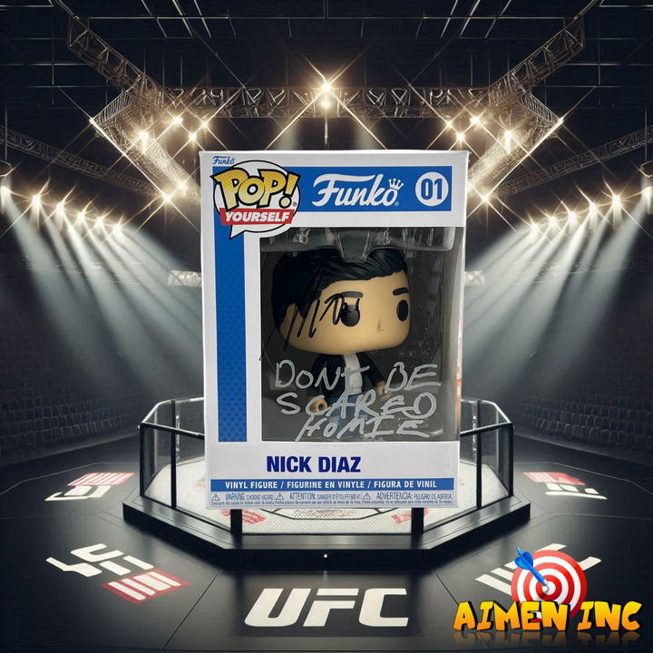 Nick Diaz Autographed Custom Funko + JSA