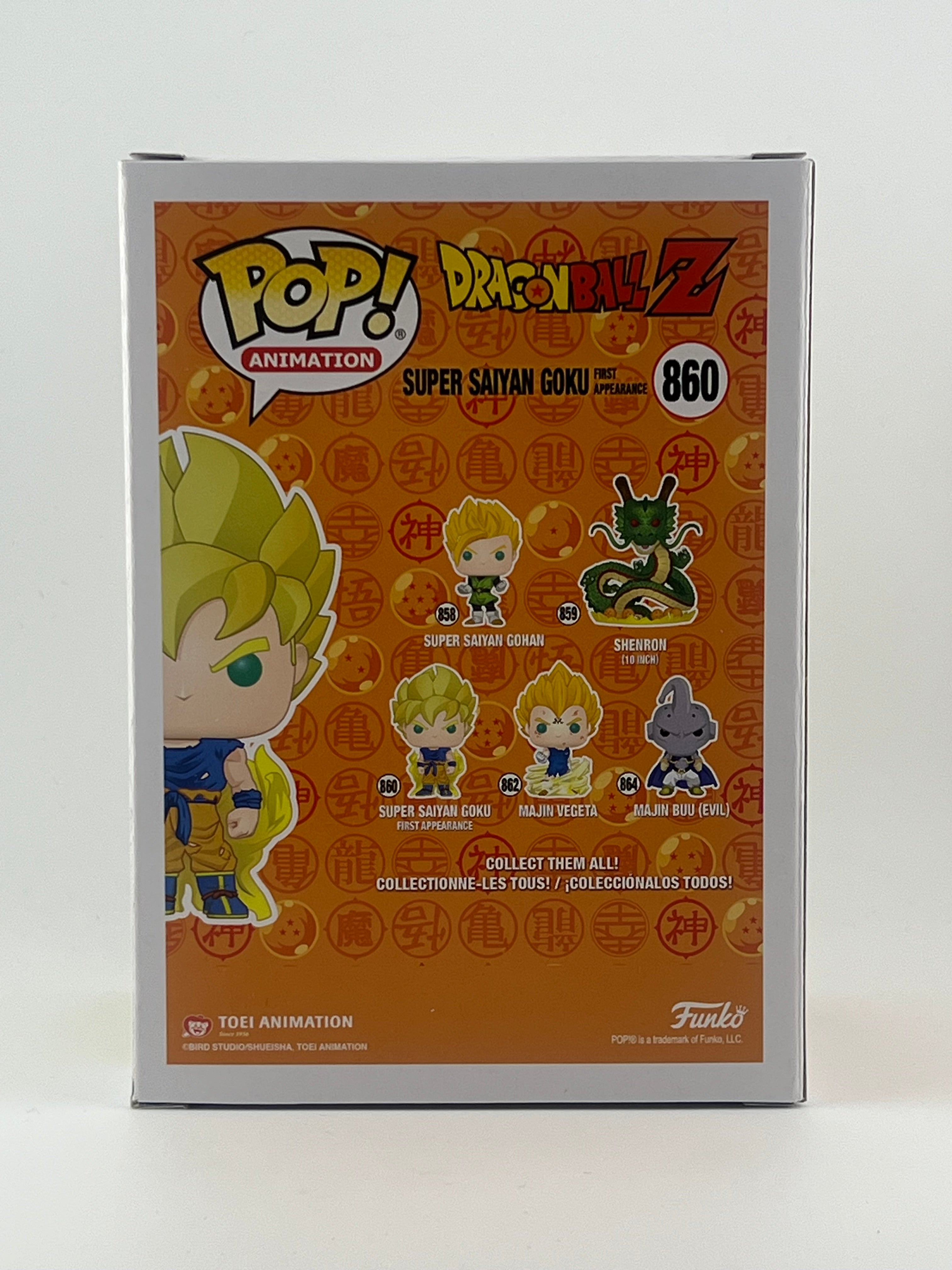 FUNKO POP! SUPER SAIYAN GOKU First appearance 860 GITD GO EXCLUSIVE JVA SIGNED