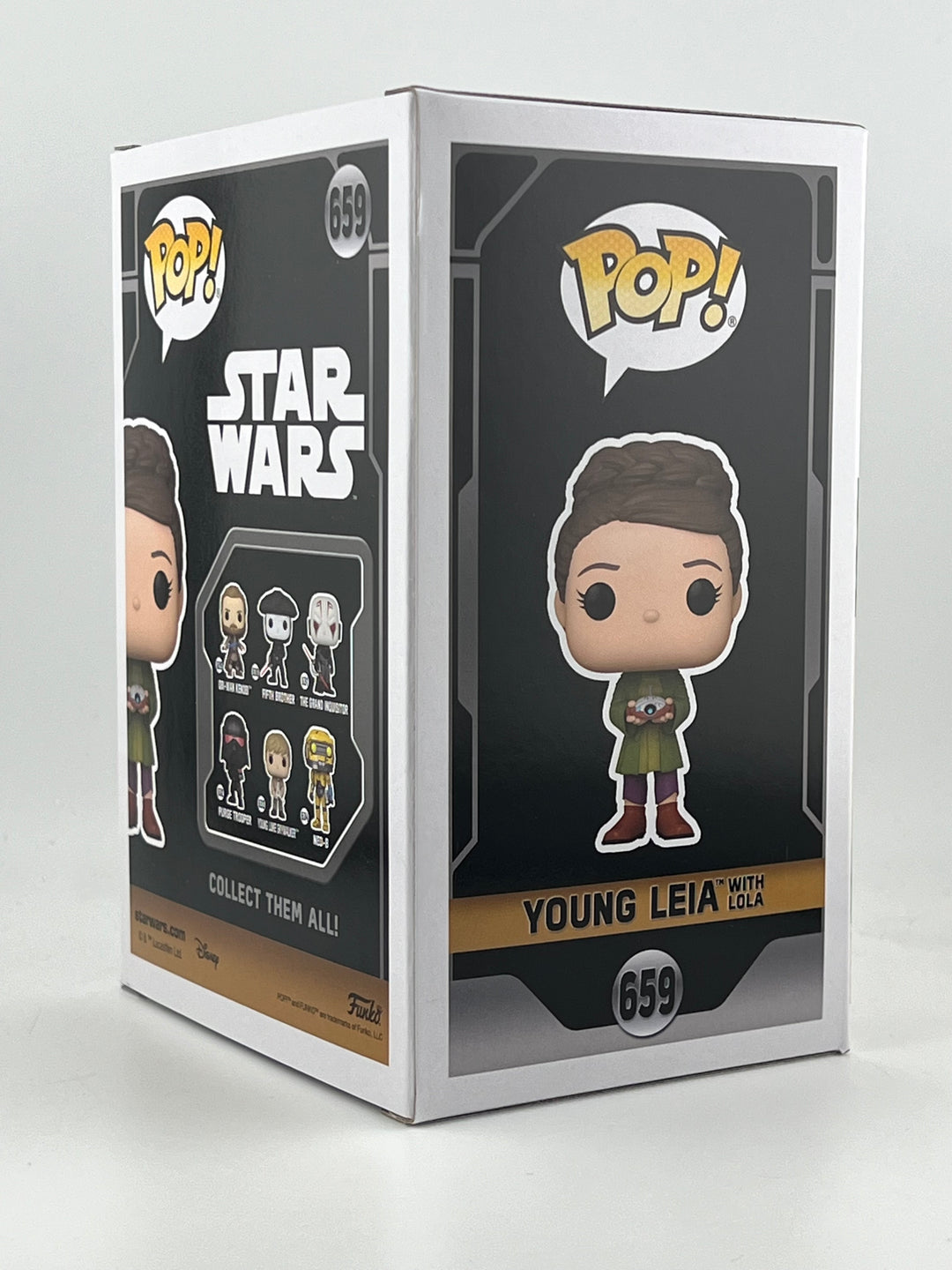 Funko Pop! Young Leia with Lola 659 SDCC Autographed/Quoted by Lyra Blair JSA Authenticated