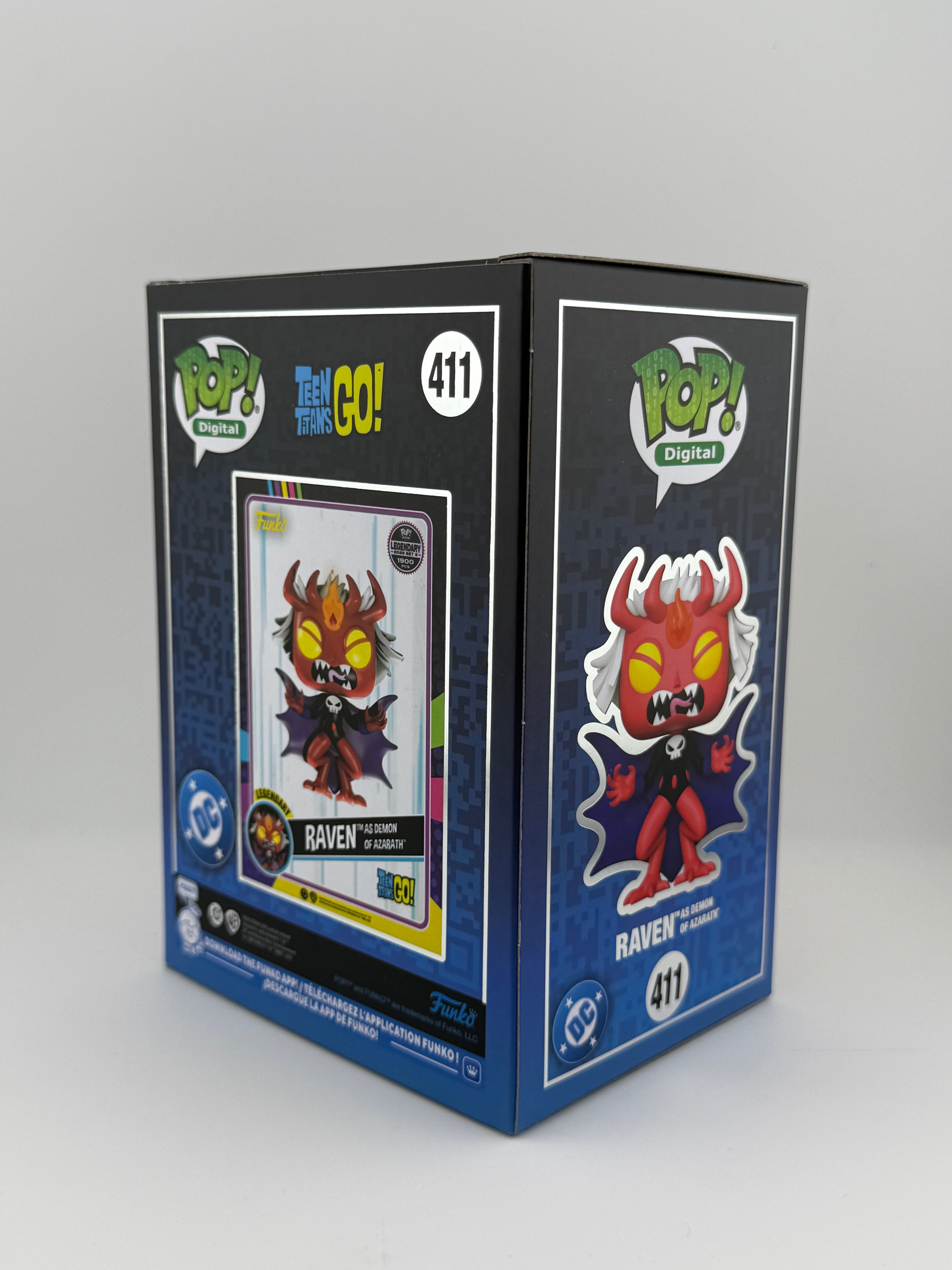 Funko POP! RAVEN AS DEMON OF AZARATH 411 GITD NFT EXCLUSIVE LE 1117