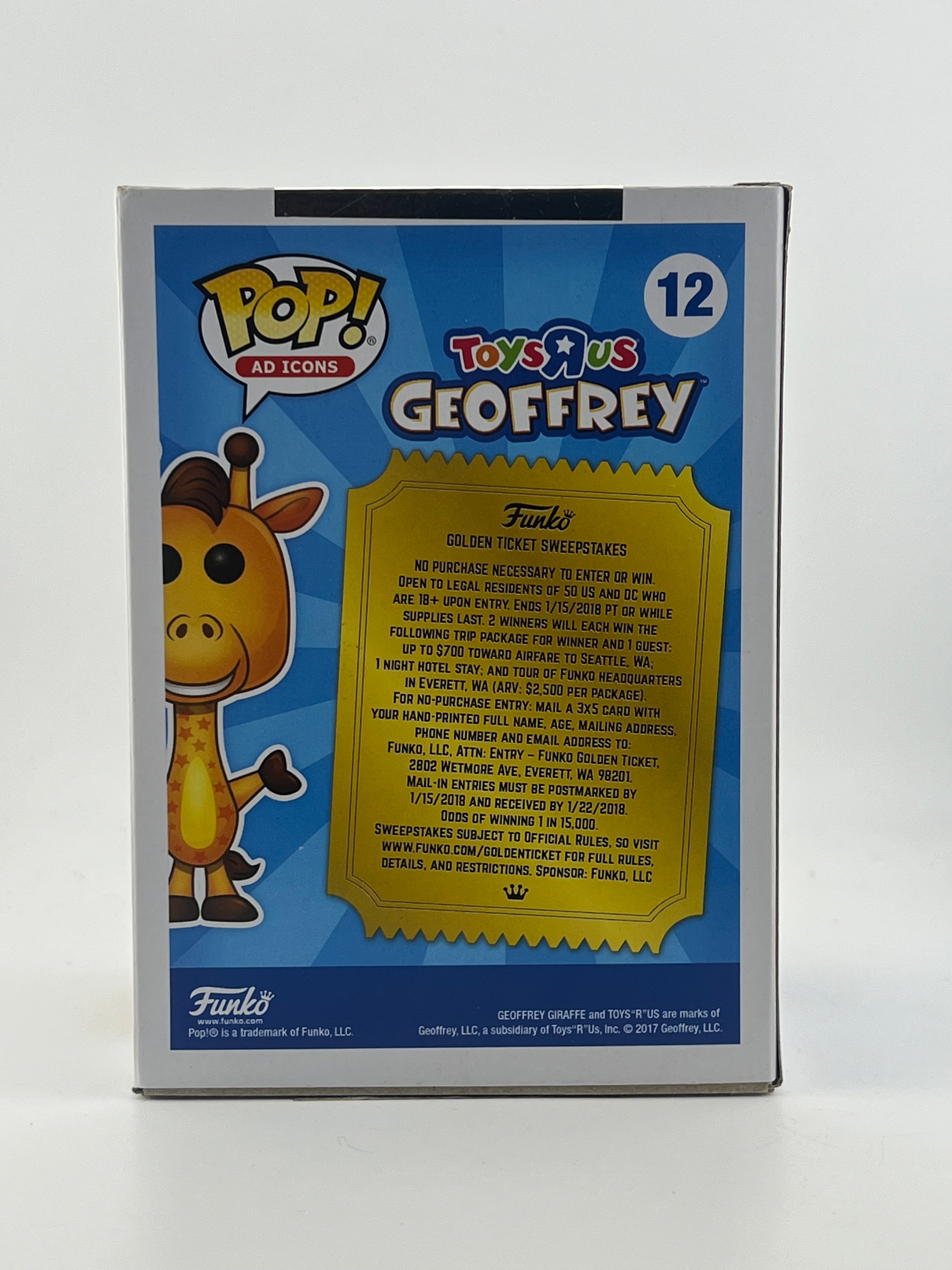 Funko Pop - GEOFFREY 12 TOYSRUS GOLDEN TICKET