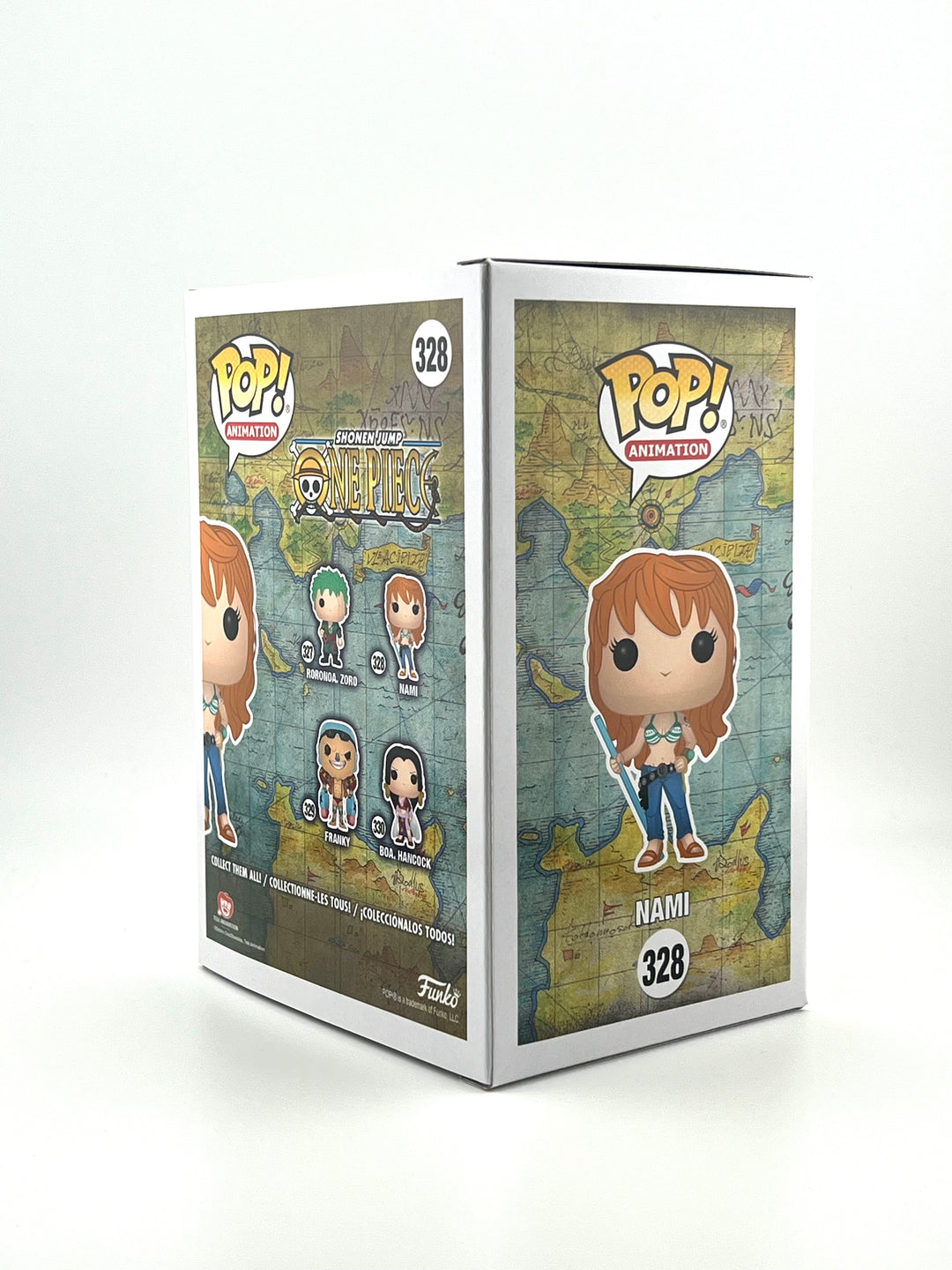 Funko Pop! One Piece - Nami #328 Autographed by JVA Akemi Okamura with SWAU Authentication