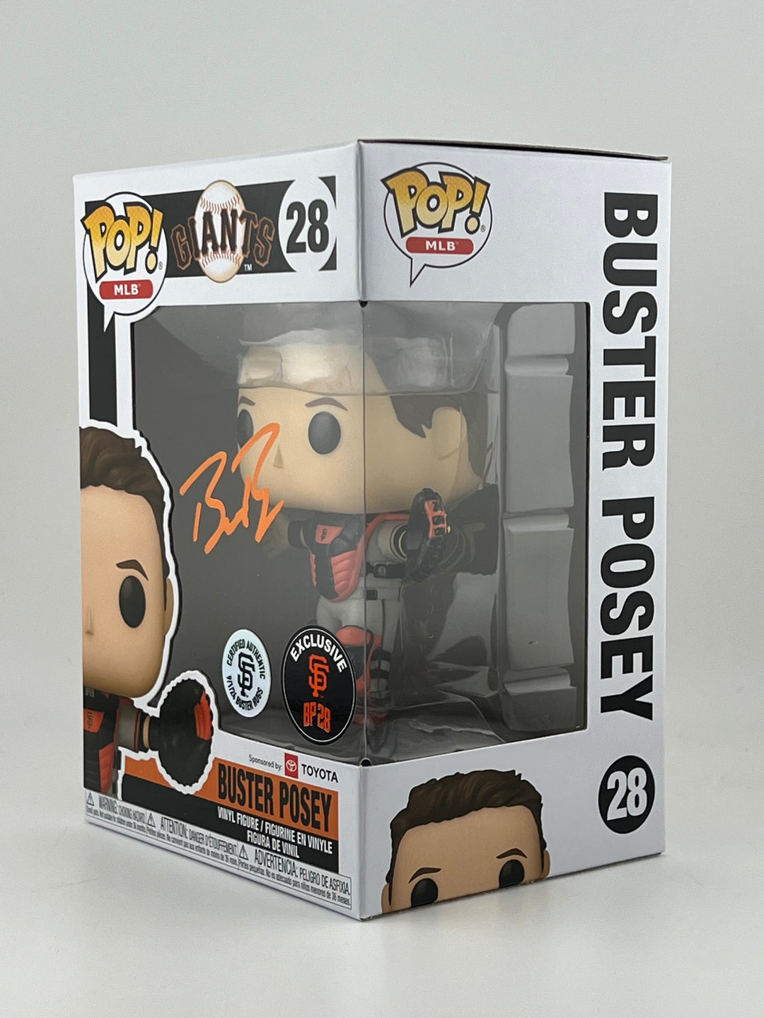 Funko Pop! Buster Posey 28 Autographed by Buster Posey SF GIANTS Authenticated