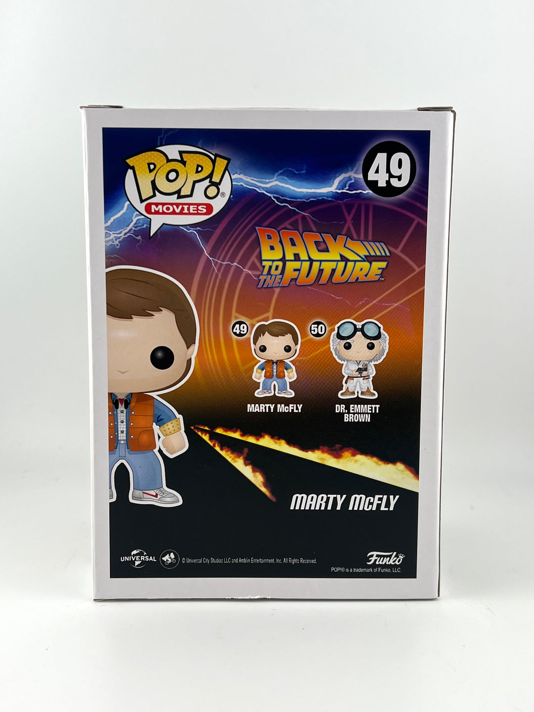 Funko Pop! Marty McFly 49 Plutonium Plastic empire exclusive autographed by Michael J. Fox JSA Authenticated