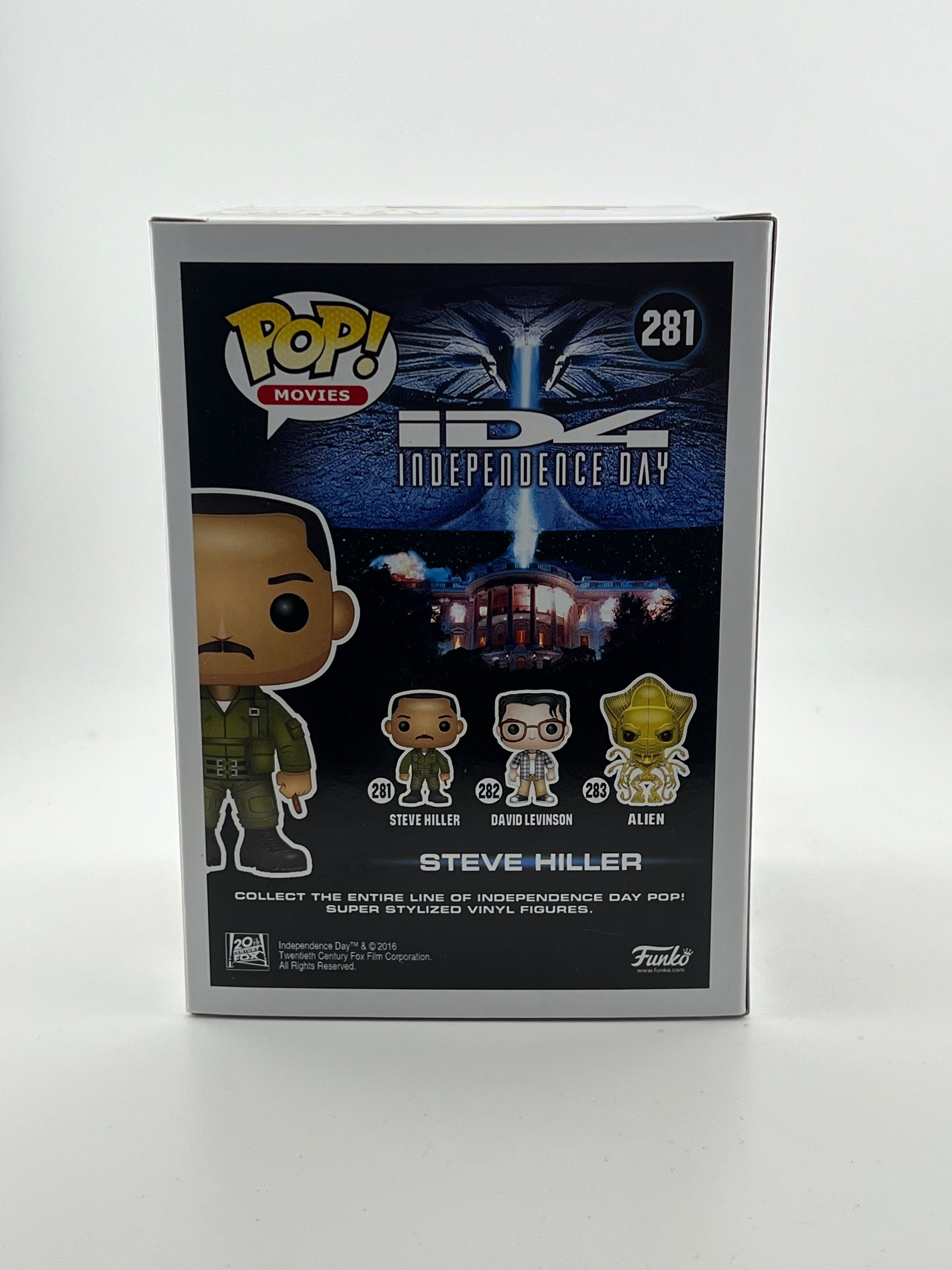Will Smith Signed - STEVE HILLER 281 Funko Pop! - Independence Day + Beckett Certification