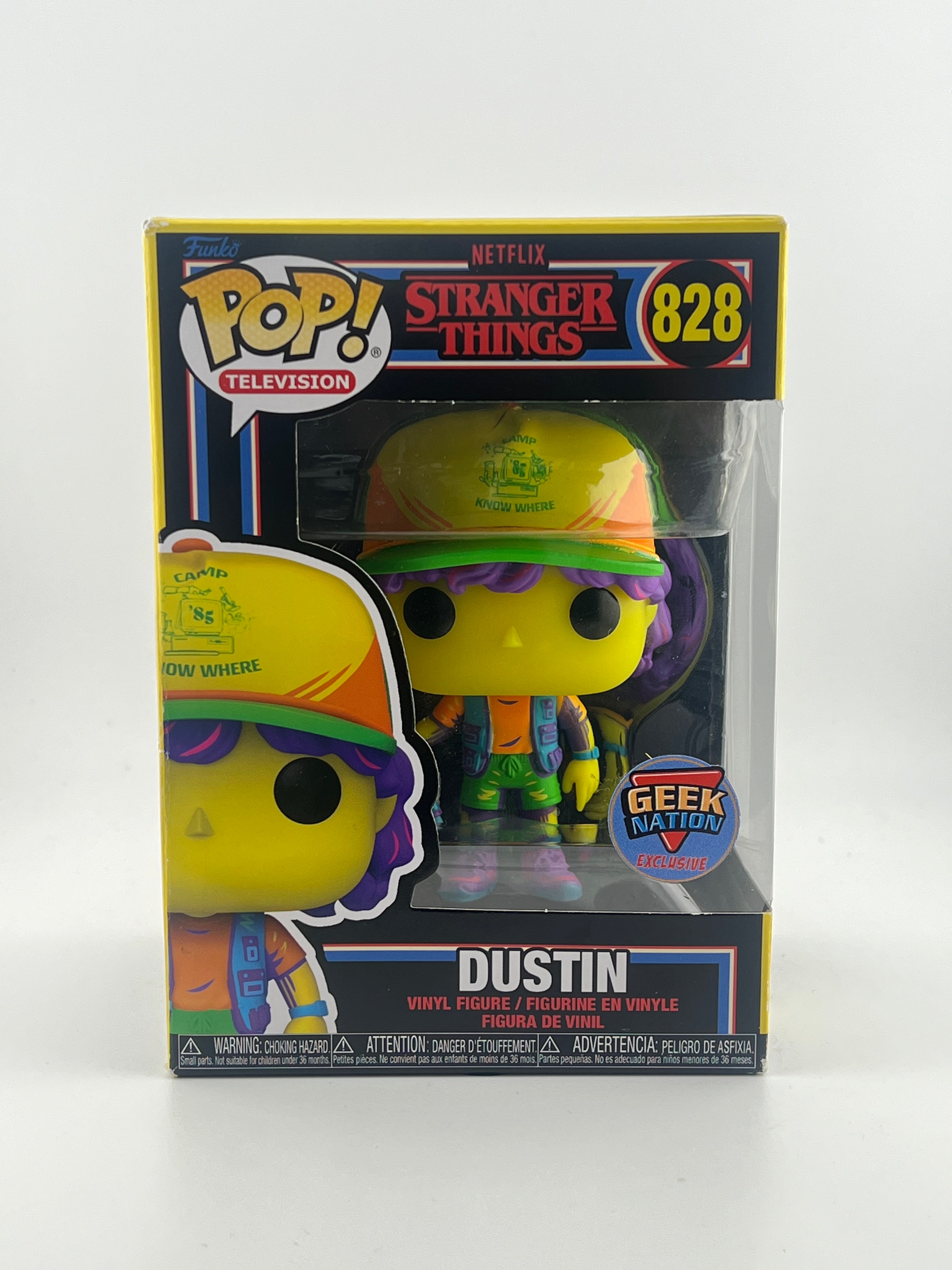 Funko Pop! DUSTIN 828 GEEK NATION EXCLUSIVE -STRANGER THINGS