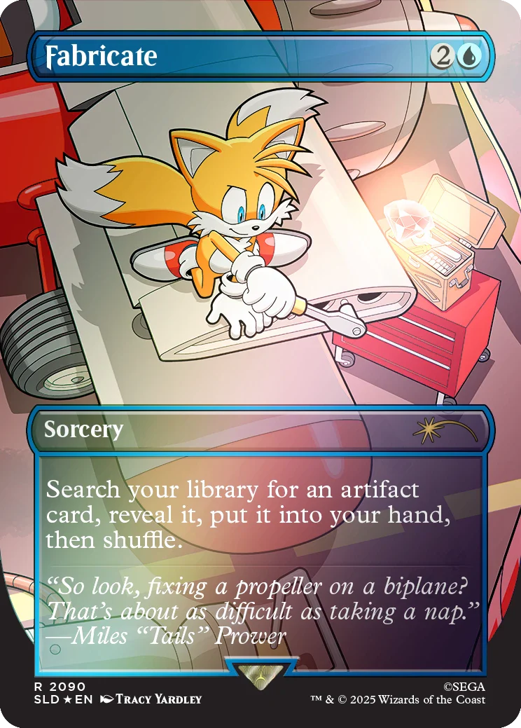 Secret Lair x Sonic: Chasing Adventure Rainbow Foil Edition