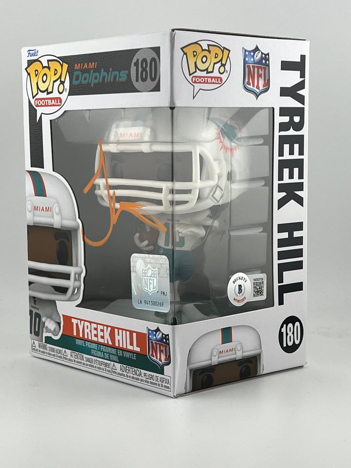 Funko Pop! Tyreek Hill 180 Autographed by Tyreek Hill Beckett Authenticated