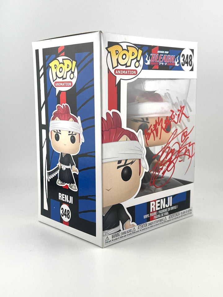 Funko Pop! Renji 348 Autographed by Kentarō Itō and Wally Wingert GENUINE COA AUTHENTICATED