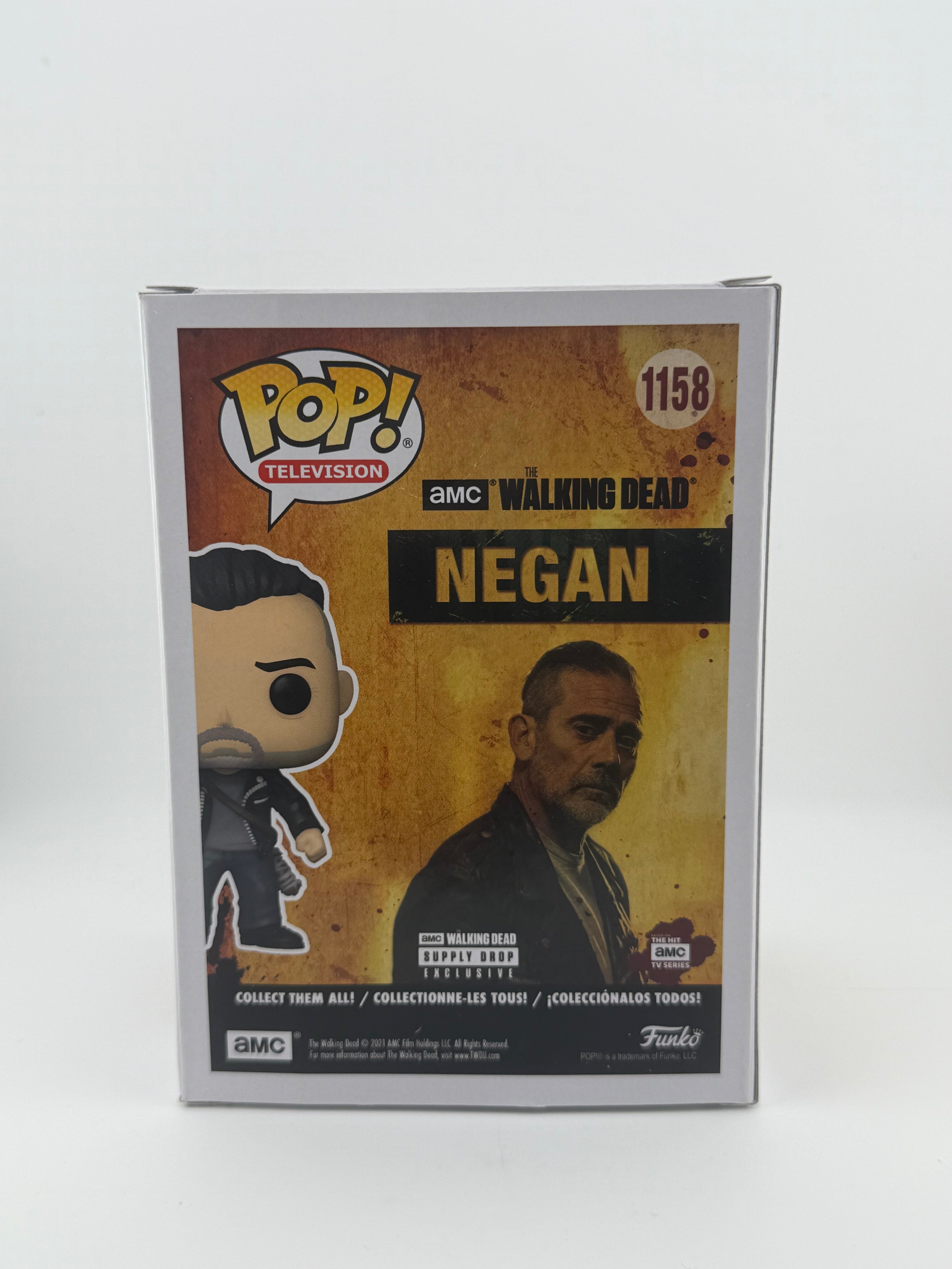 Funko POP! SIGNED NEGAN 1158 (JEFFREY DEAN MORGAN) + BECKETT