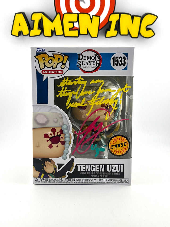 Tengen Uzui 1533 Chase - Autographed By Ray Chase + Certification - Demon Slayer - Funko Pop!