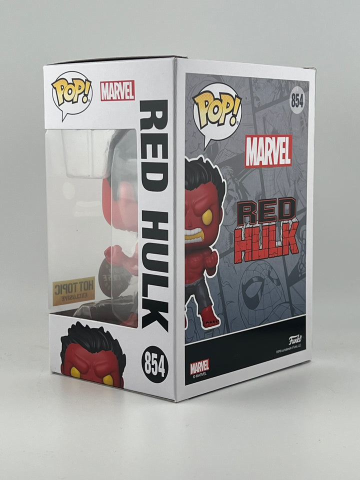 Funko Pop! Red Hulk 854 GITD Chase Hot Topic Exclusive