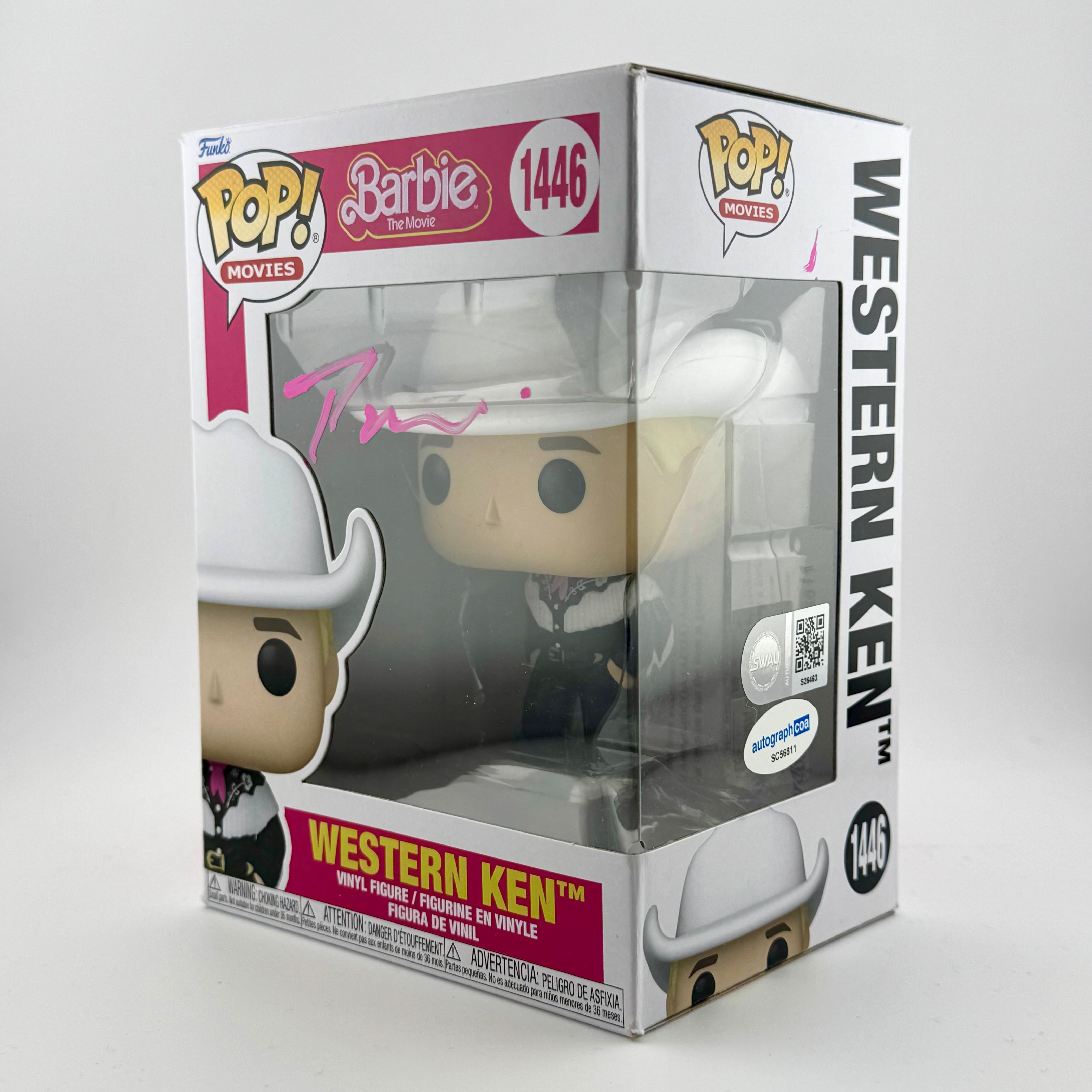 Signed Ryan Gosling - Western Ken 1446 Funko Pop! With COA - Barbie