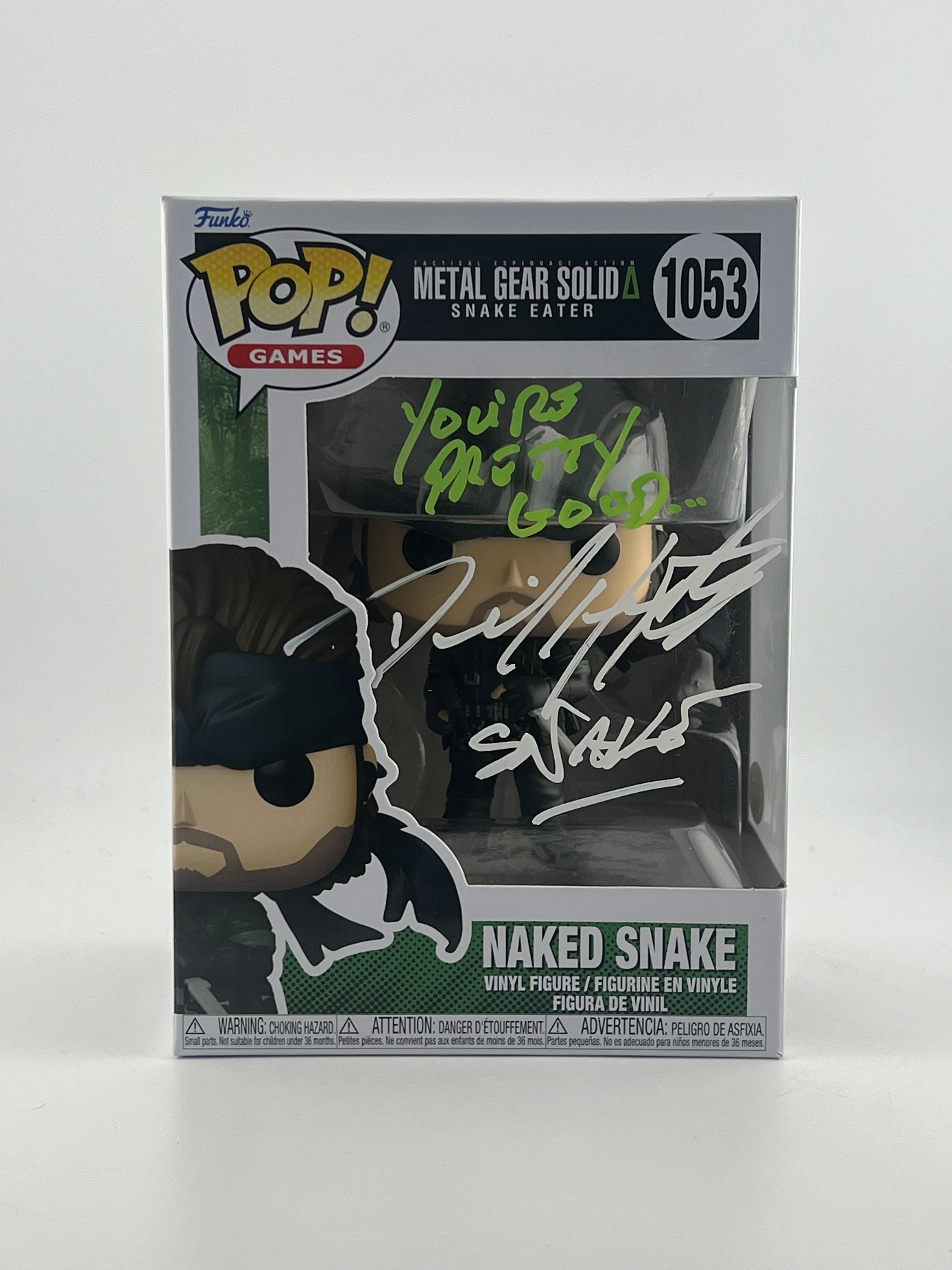 Signed Naked Snake - Metal Gear Solid - David Hayter - Funko Pop + JSA