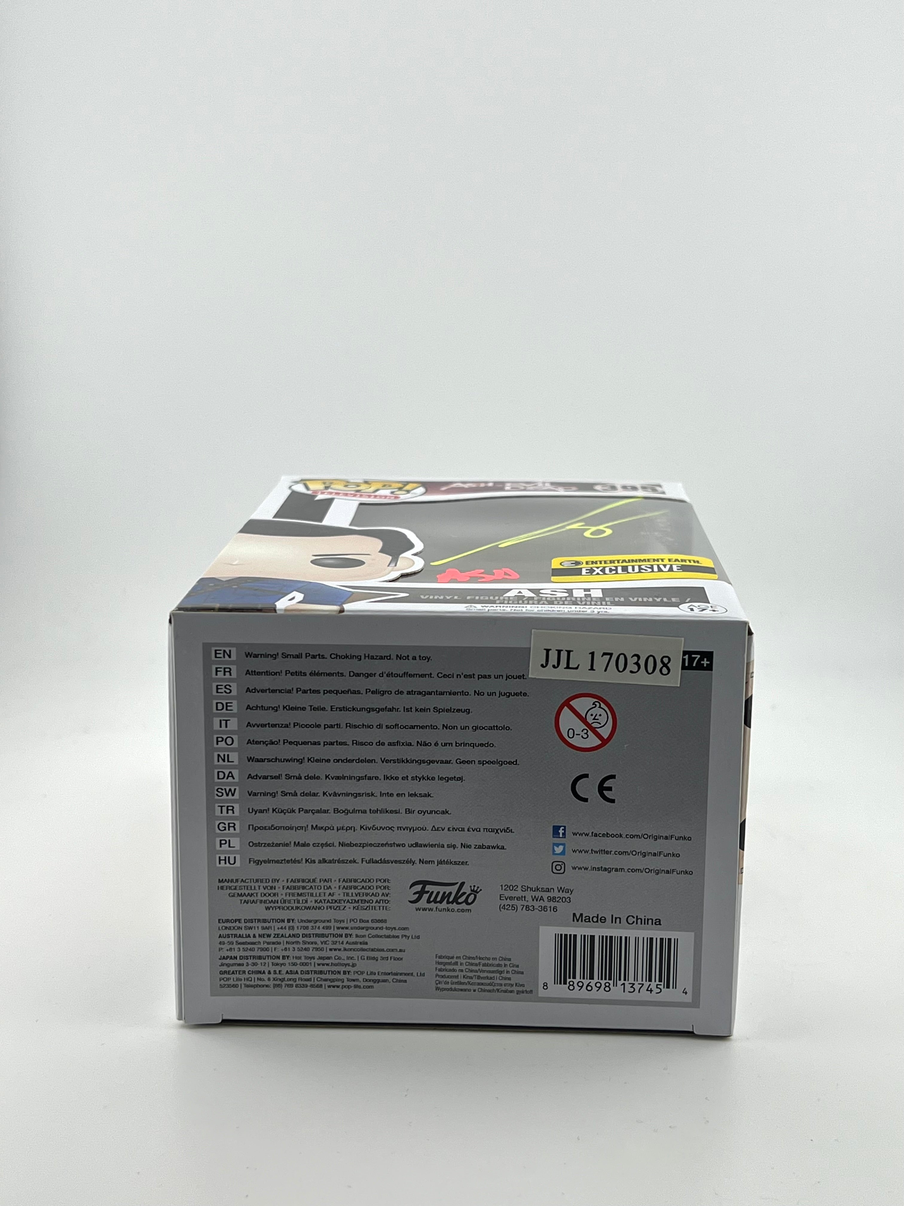 Signed Bruce Campbell -Ash 395 Funko Pop - Evil Dead + JSA Authentication