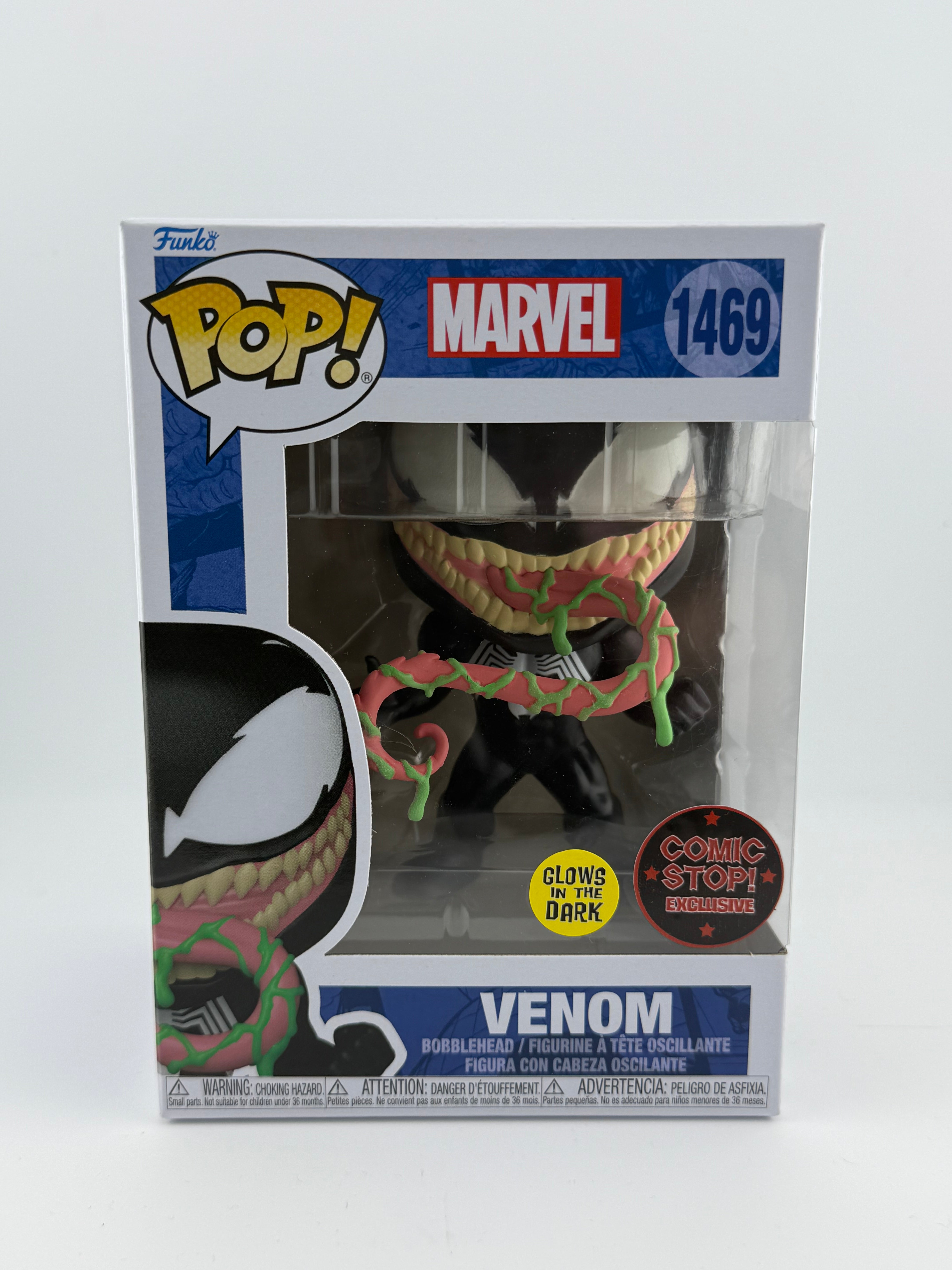 Funko POP! VENOM 1469 GITD COMIC STOP EXCLUSIVE