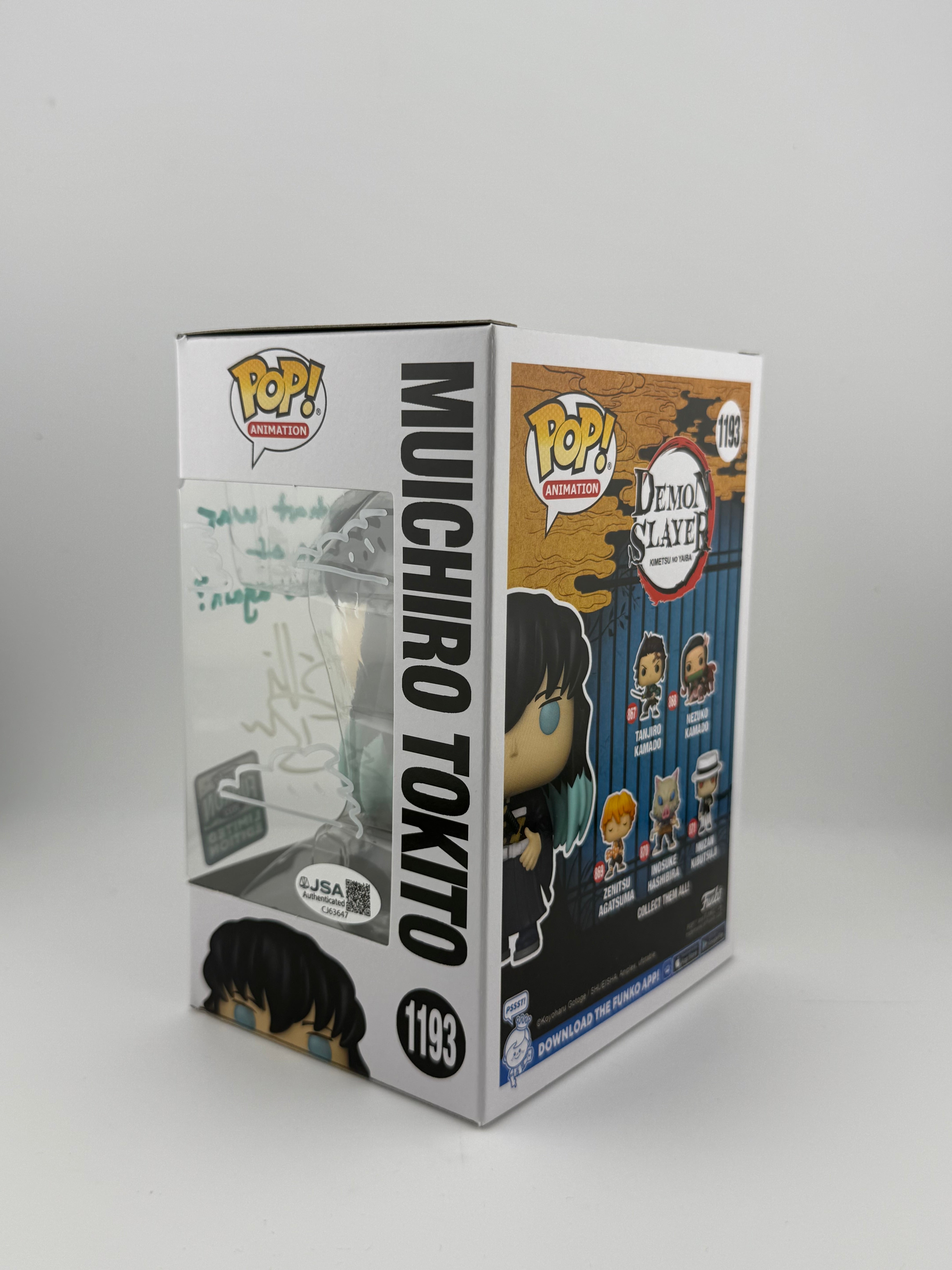 Funko POP! SIGNED MUICHIRO TOKITO 1193 FUNKON 2022 EXCLUSIVE