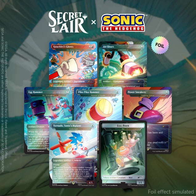 Magic the Gathering Secret Lair x Sonic the Hedgehog: Turbo Gear - Foil Edition