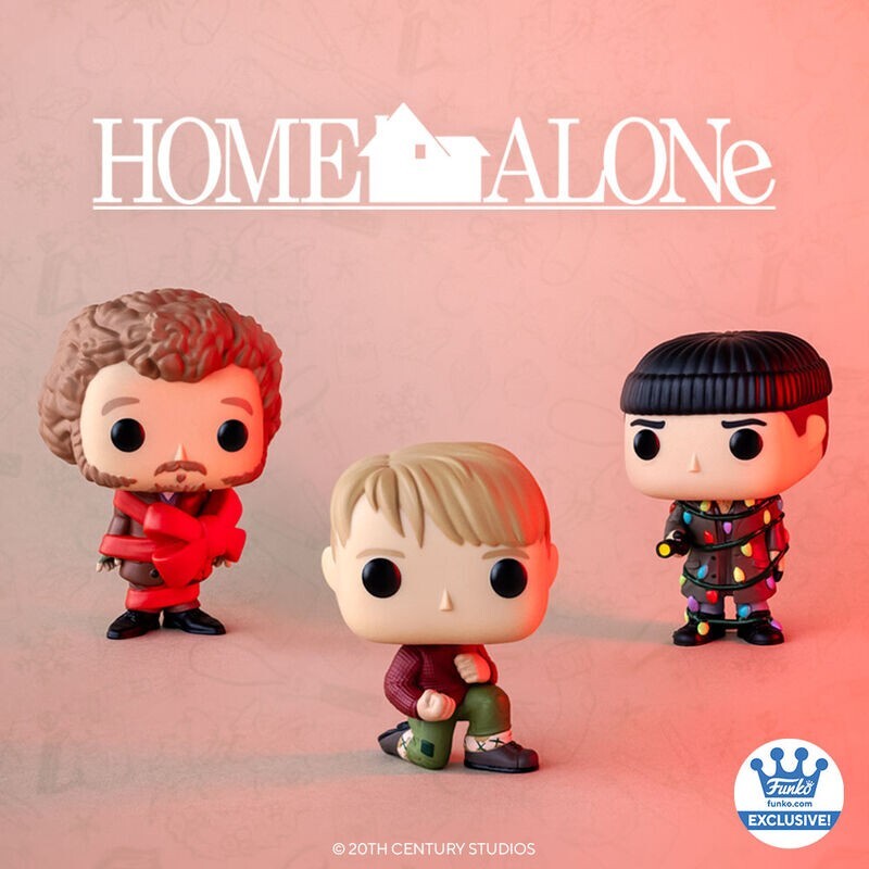 Home Alone - 3 Funko Pop Christmas Bundle (Kevin, Harry, and Marv)