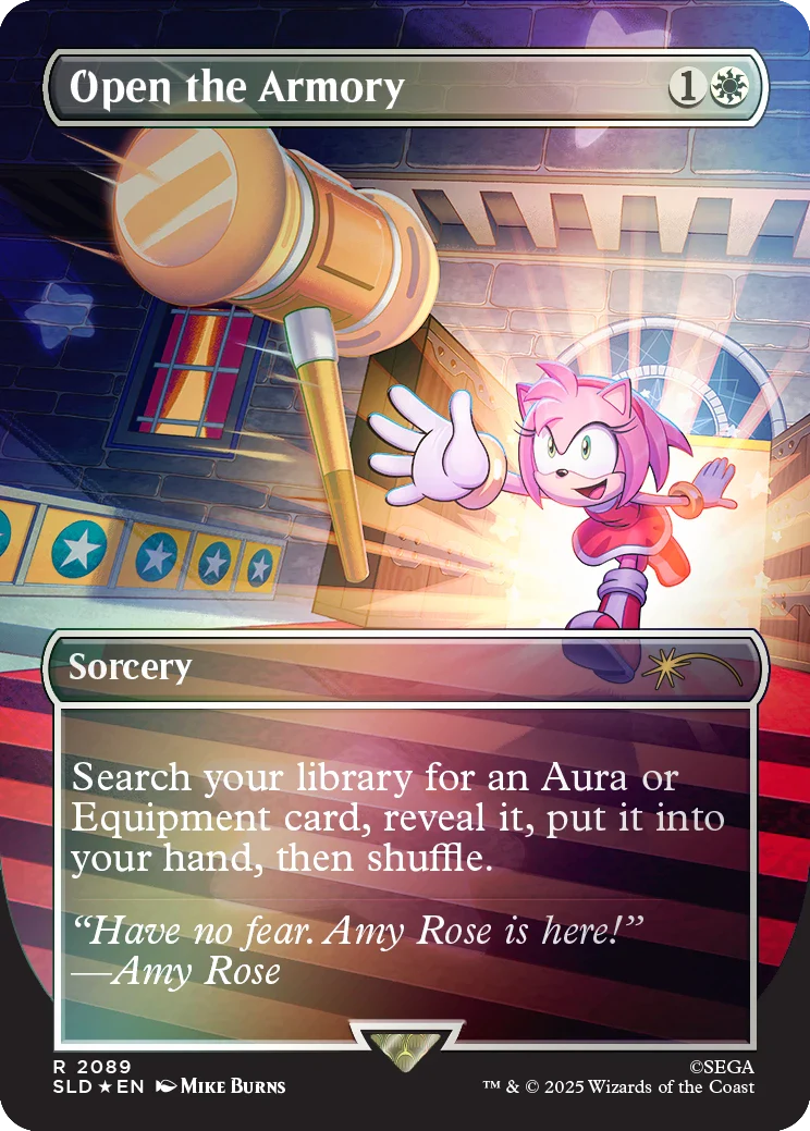 Secret Lair x Sonic: Chasing Adventure Rainbow Foil Edition