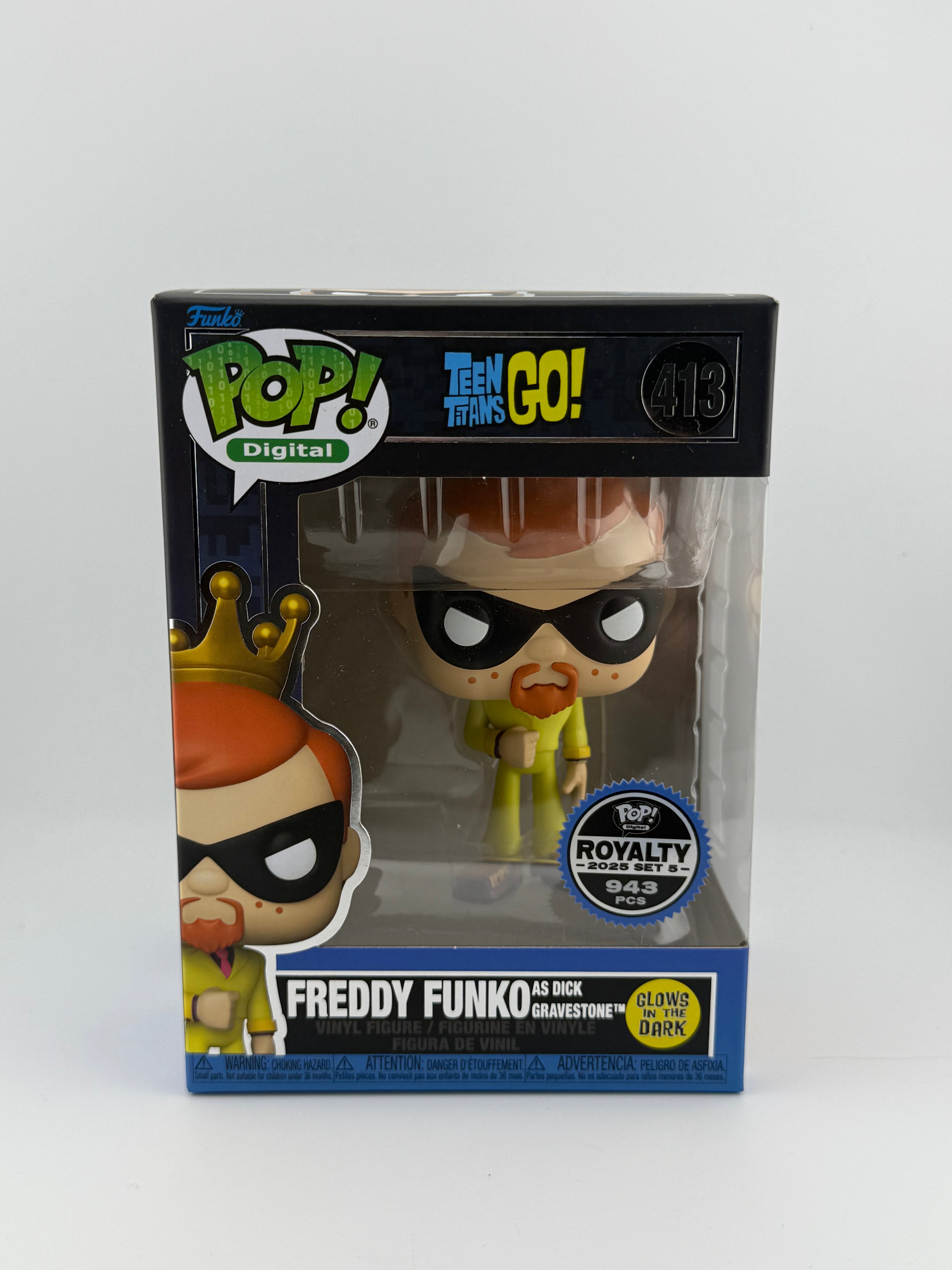 Funko POP! FREDDY FUNKO AS DICK GRAVESTONE 413 NFT EXCLUSIVE LE 943