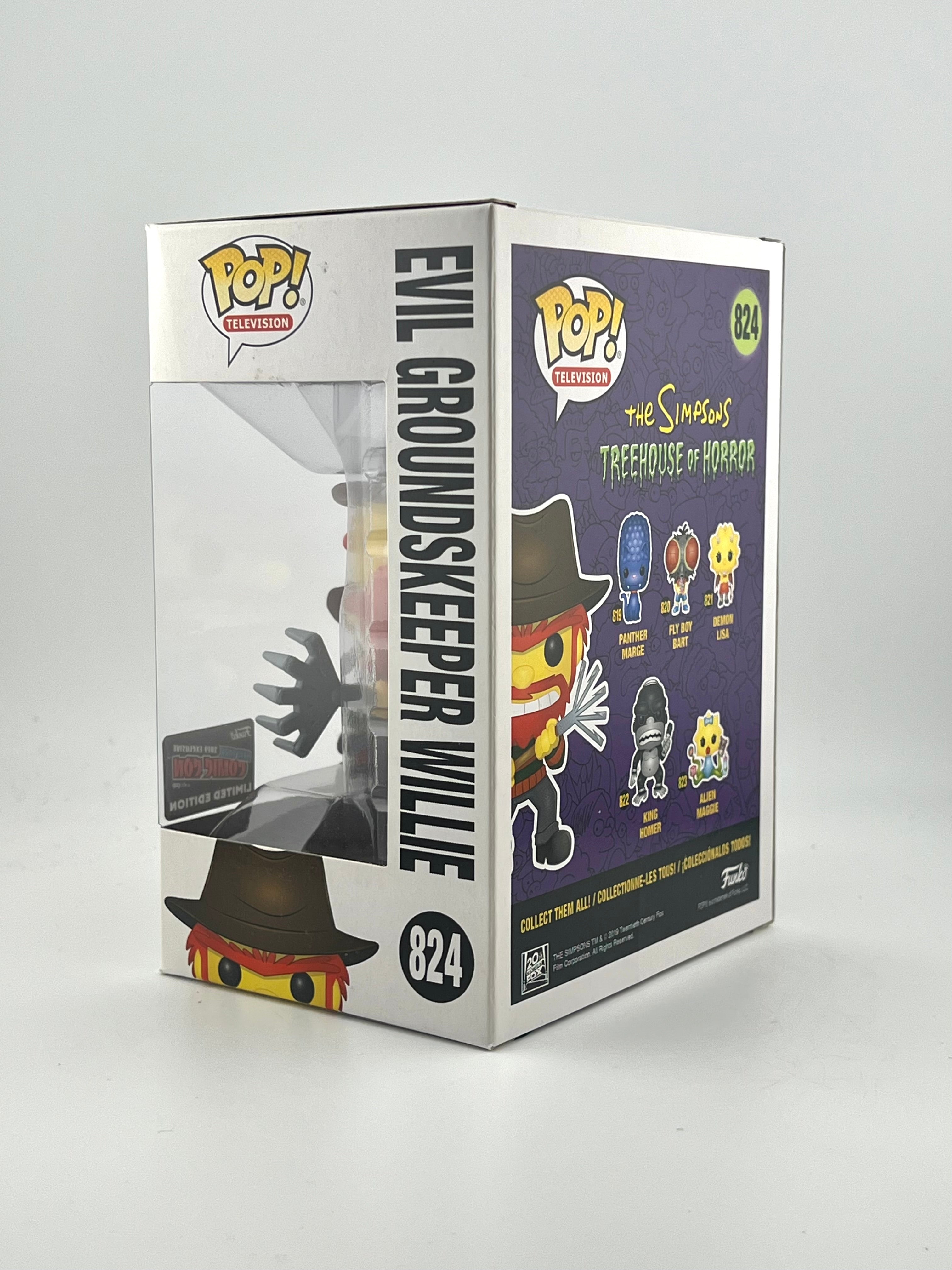 Funko Pop! EVIL GROUNDSKEEPER WILLIE 824 2019 NYCC EXCLUSIVE