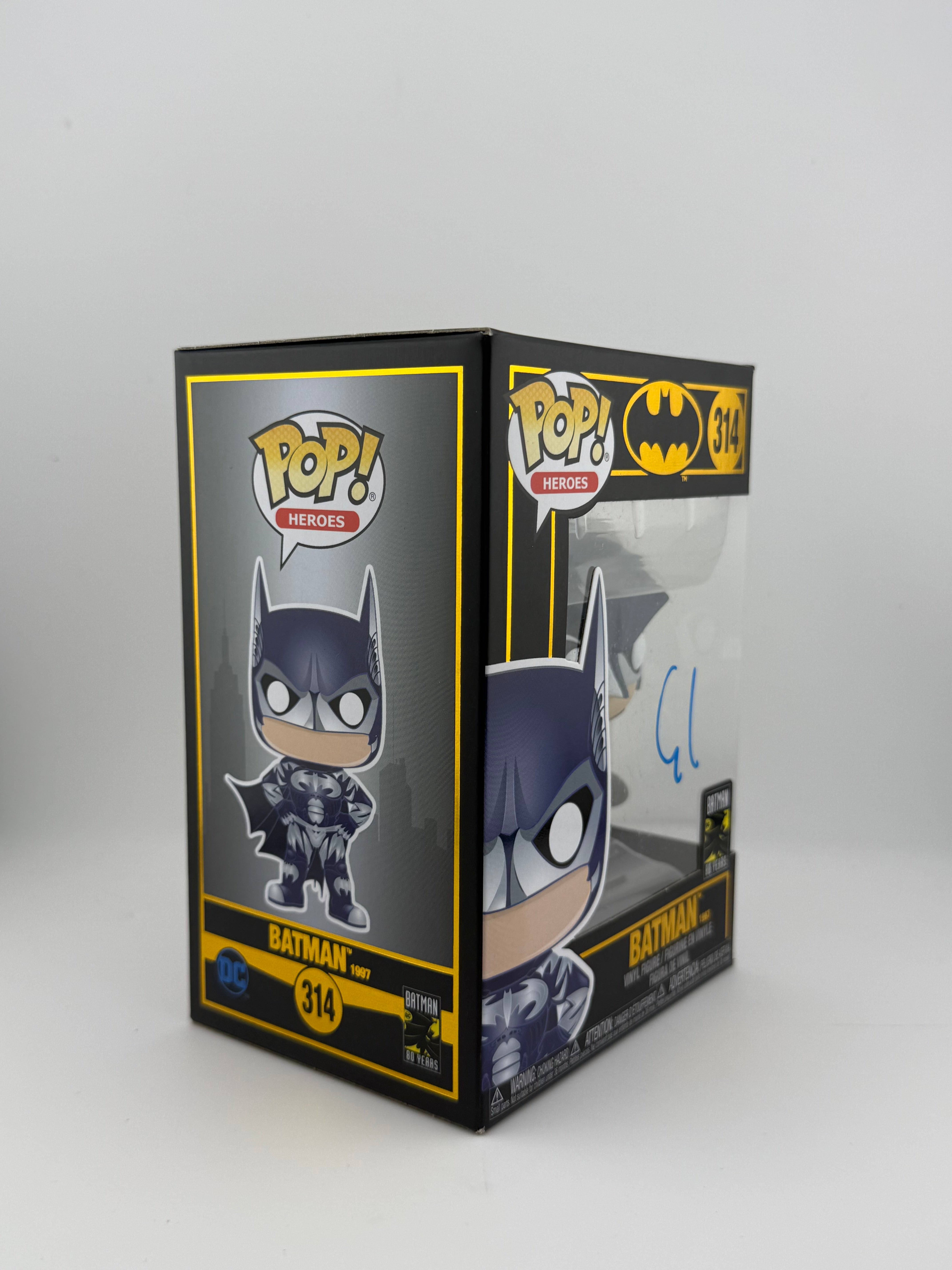 Funko POP! SIGNED BATMAN 314 80 YEARS EDITION (GEORGE CLOONEY) + JSA