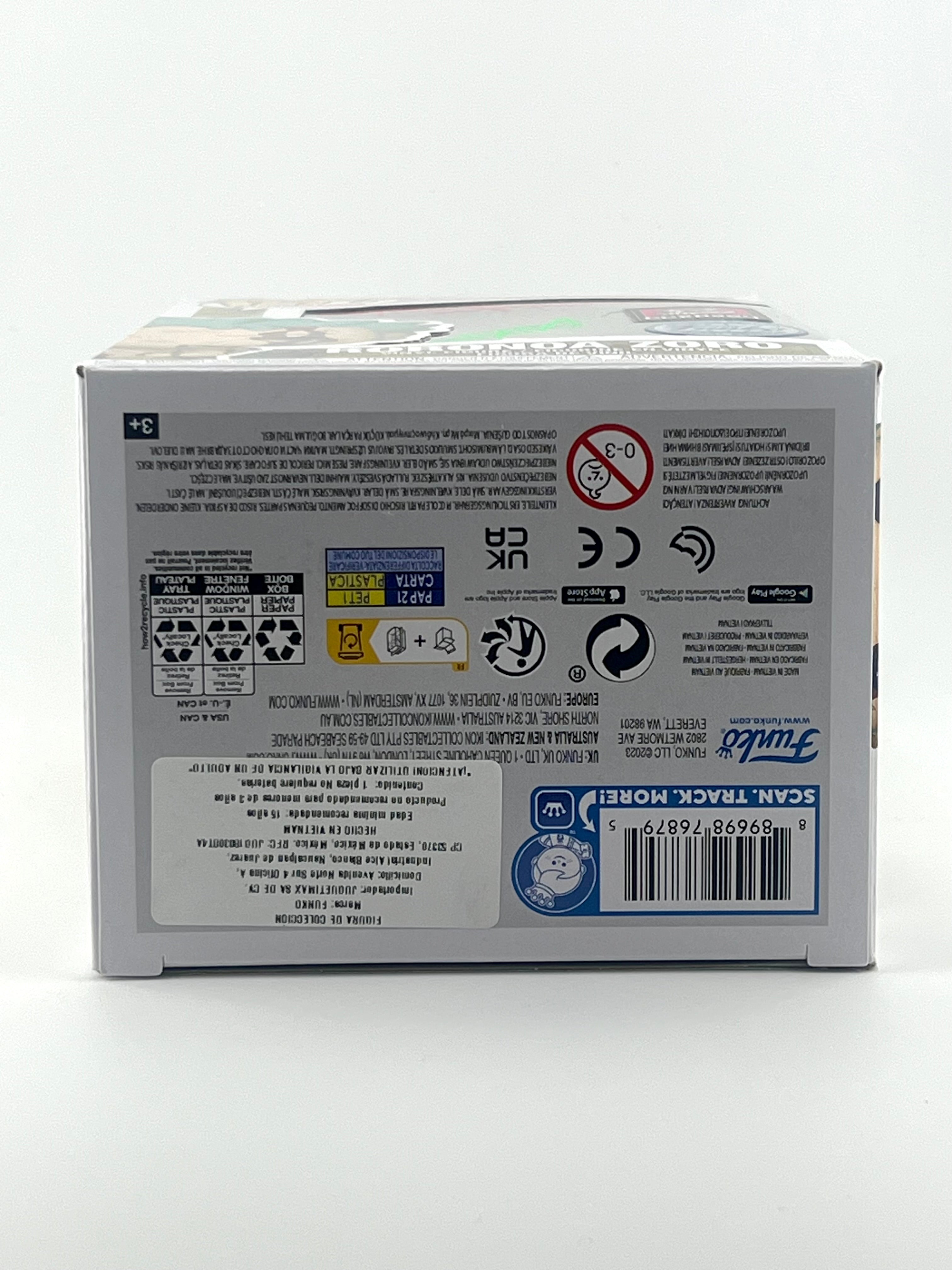 FUNKO POP! RORONOA ZORO 1496 CCXP EXCLUSIVE JVA & ENGLISH SIGNED