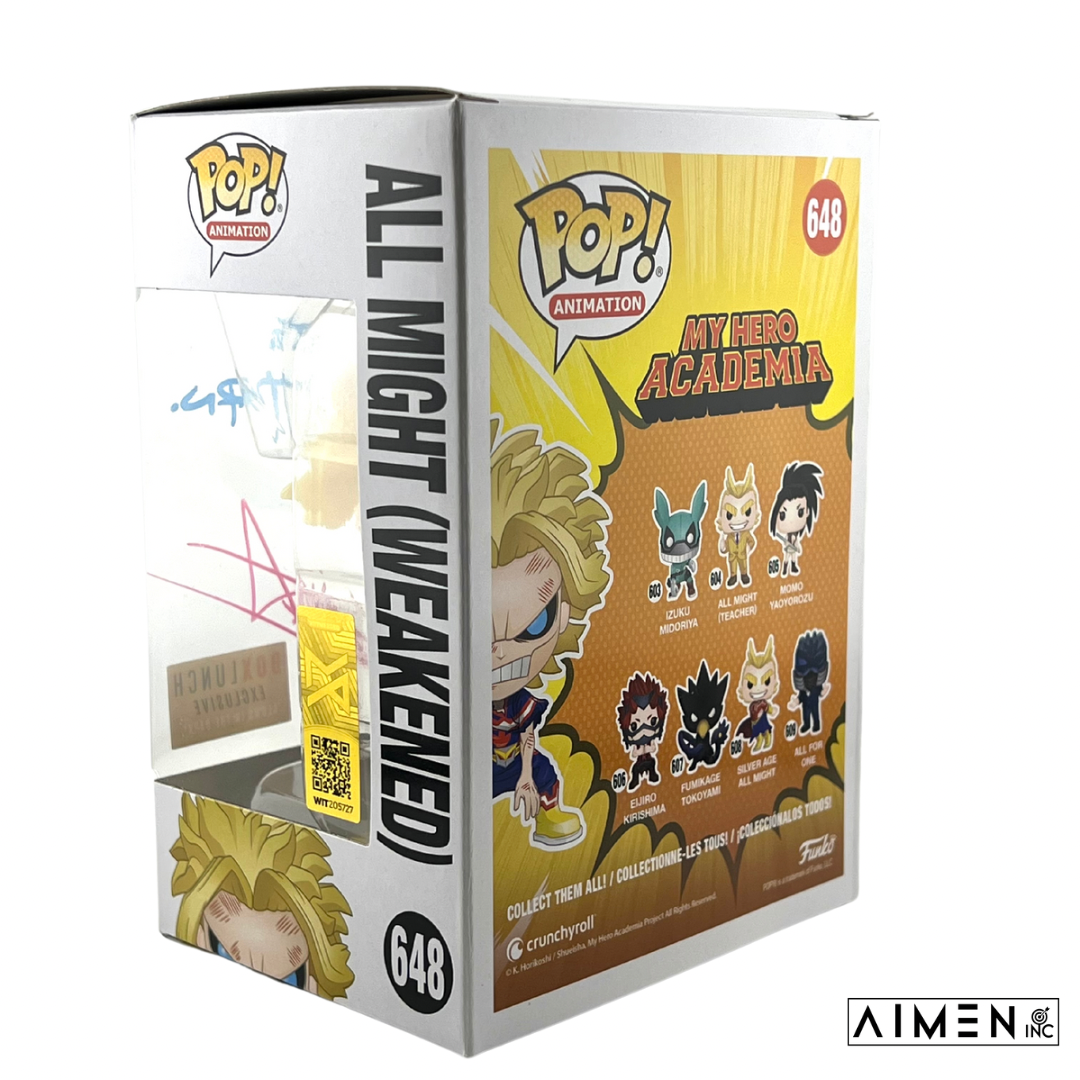 All Might (Weakend) Autographed by Christopher Sabat + MAS Witnessed Authentication