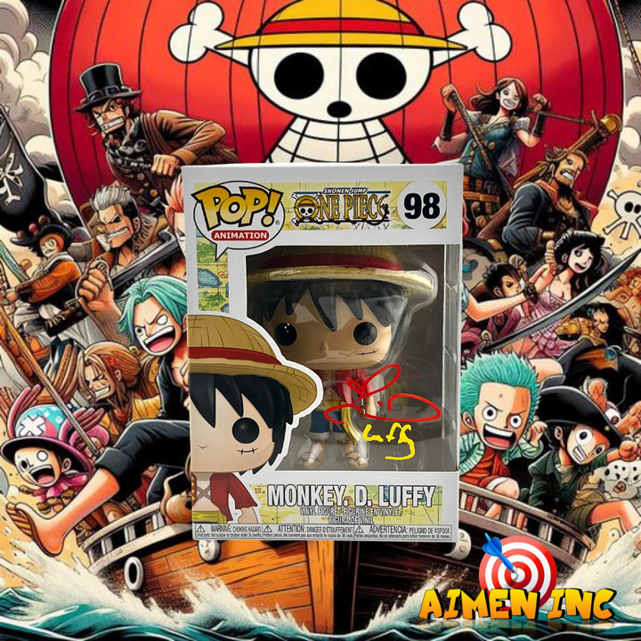 Monkey D. Luffy 98 - Autographed By Colleen Clinkenbeard + JSA Authentication - One Piece - Funko Pop!