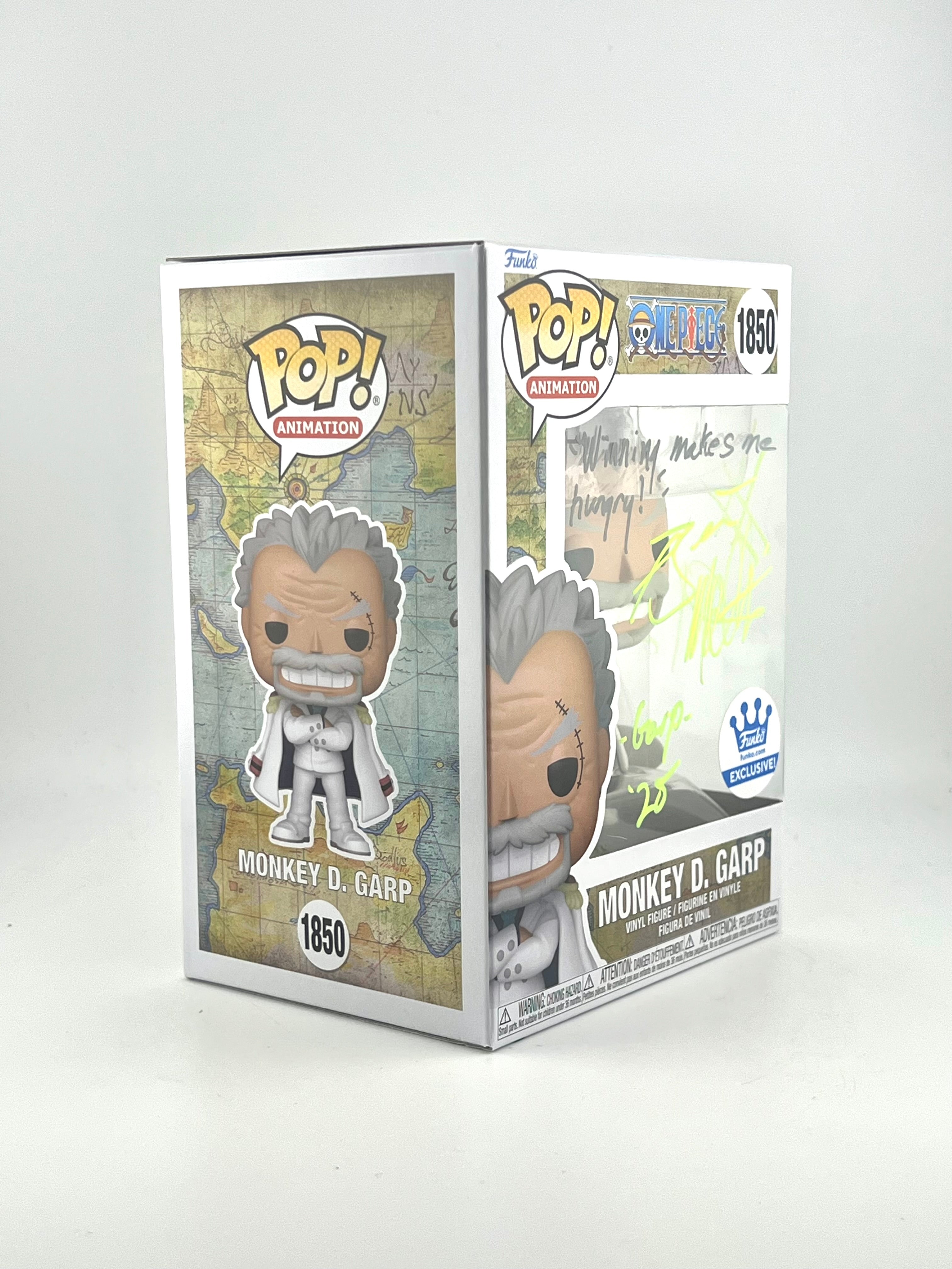 Funko Pop! MONKEY D. GARP 1850 FUNKO.COM EXCLUSIVE AUTO