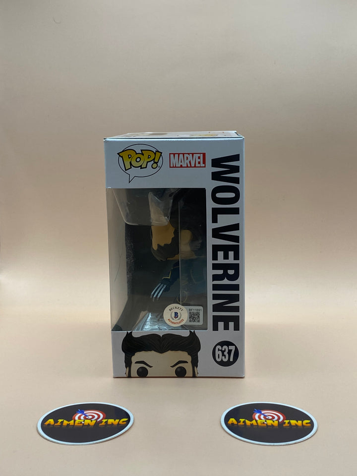 Funko Pop! Wolverine 637 - Autographed by Hugh Jackman + Beckett Authentication