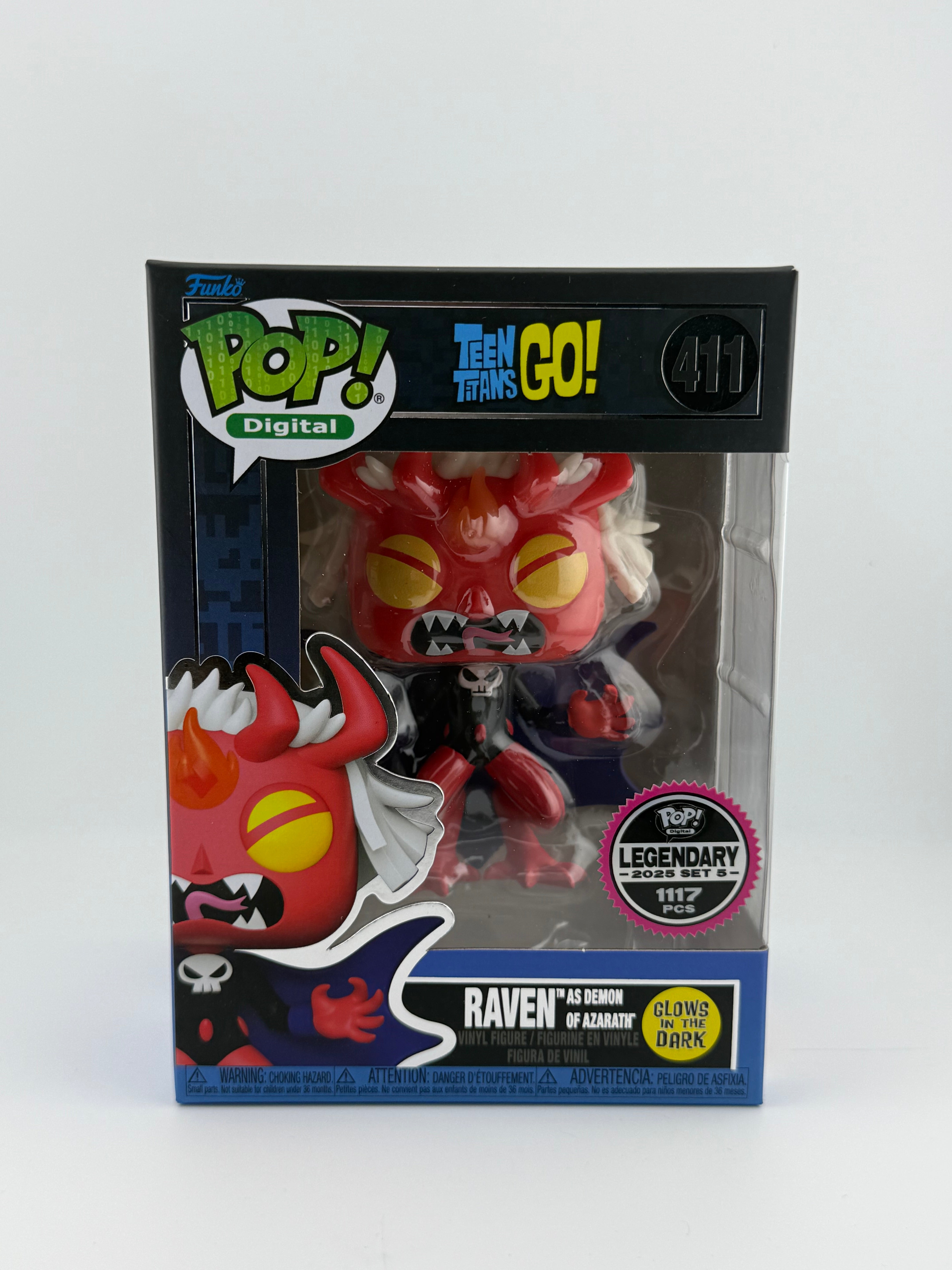 Funko POP! RAVEN AS DEMON OF AZARATH 411 GITD NFT EXCLUSIVE LE 1117