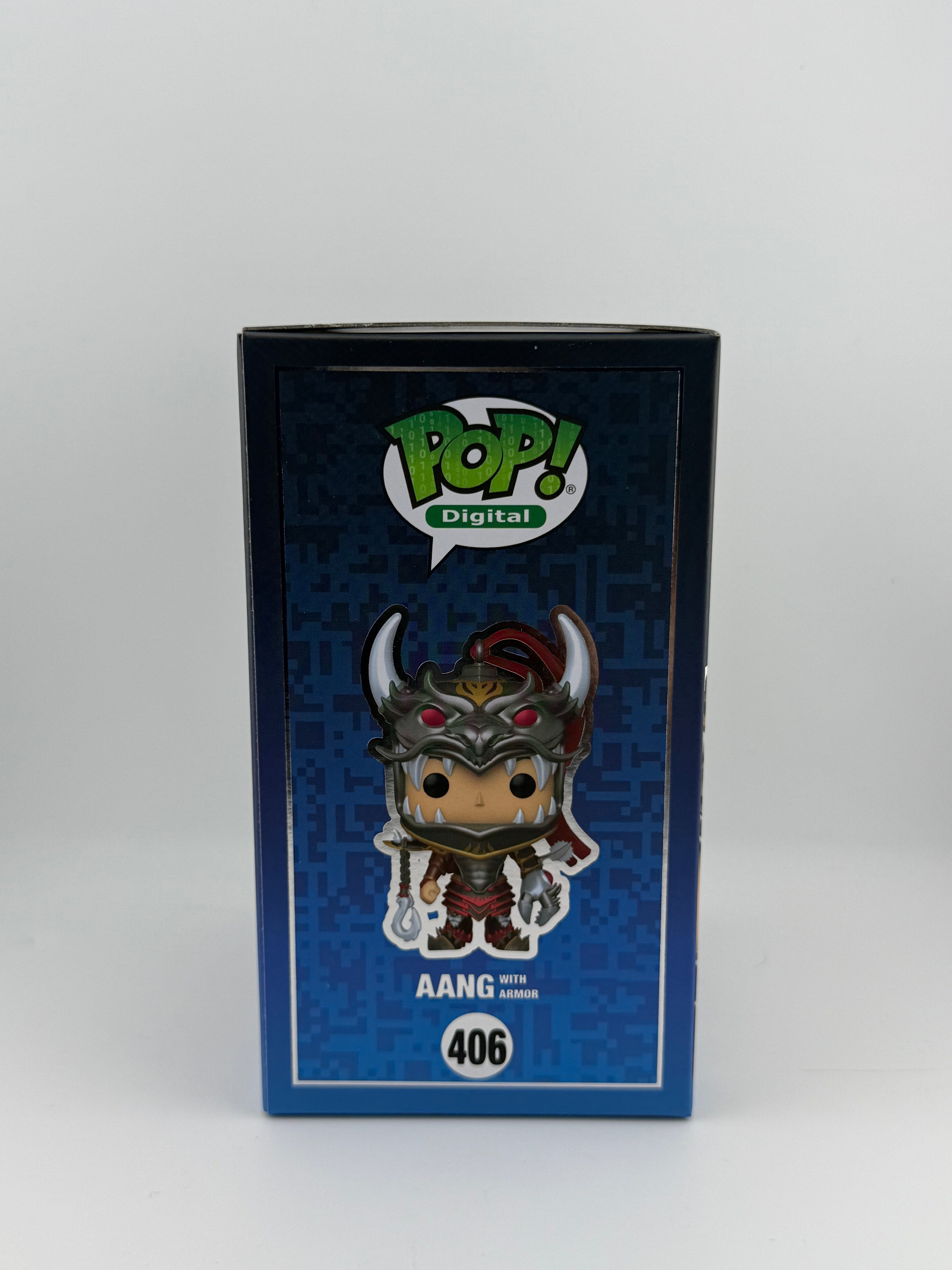 Funko POP! AANG WITH ARMOR 406 NFT EXCLUSIVE METALLIC LE 1727