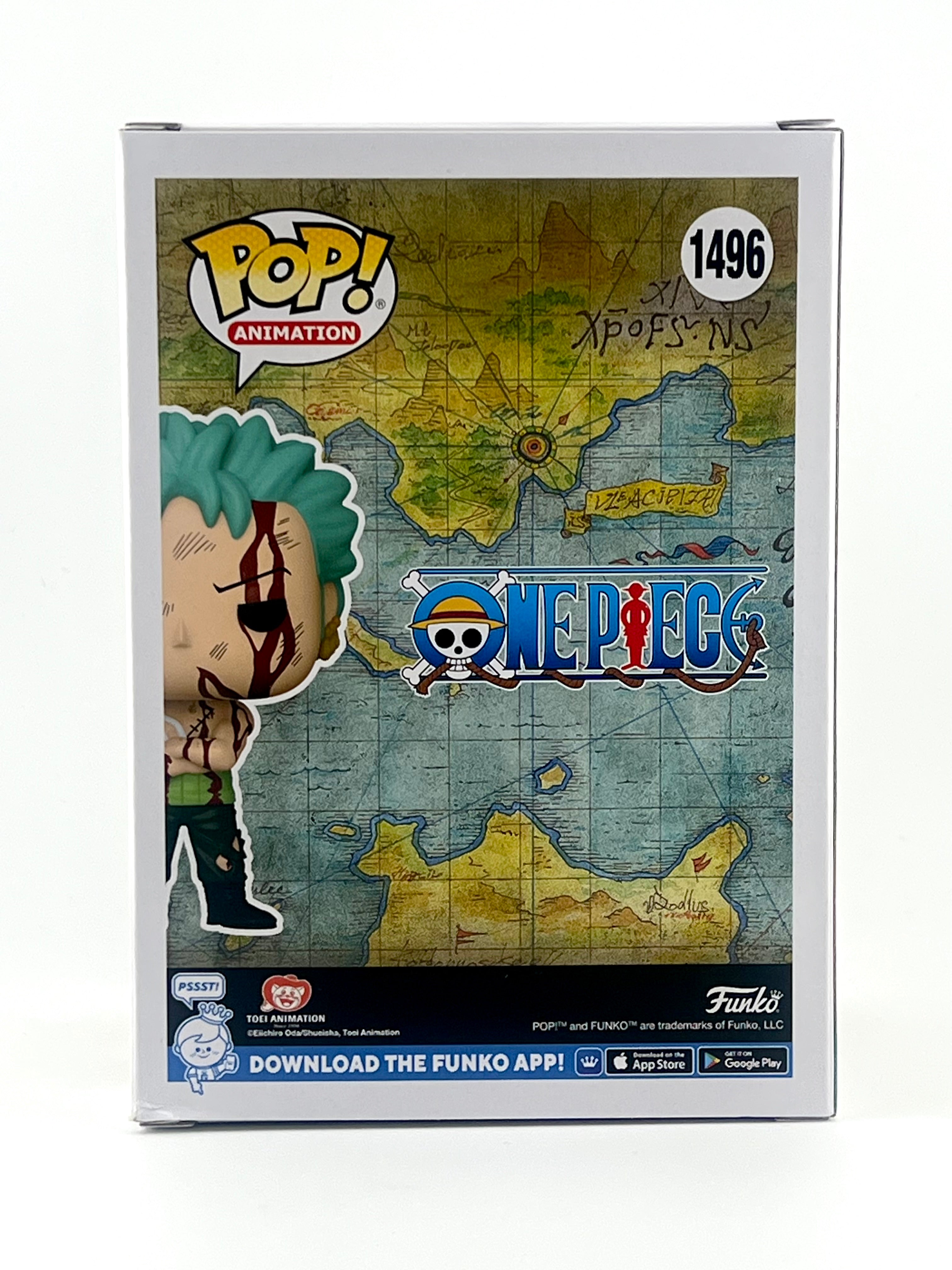 FUNKO POP! RORONOA ZORO 1496 CCXP EXCLUSIVE JVA & ENGLISH SIGNED