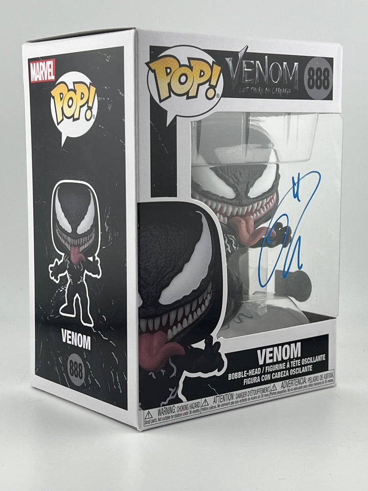 Funko Pop! Venom 888 Autographed by Tom Hardy Beckett Authenticated (Window Swap)