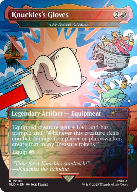 Magic the Gathering Secret Lair x Sonic the Hedgehog: Turbo Gear - Foil Edition