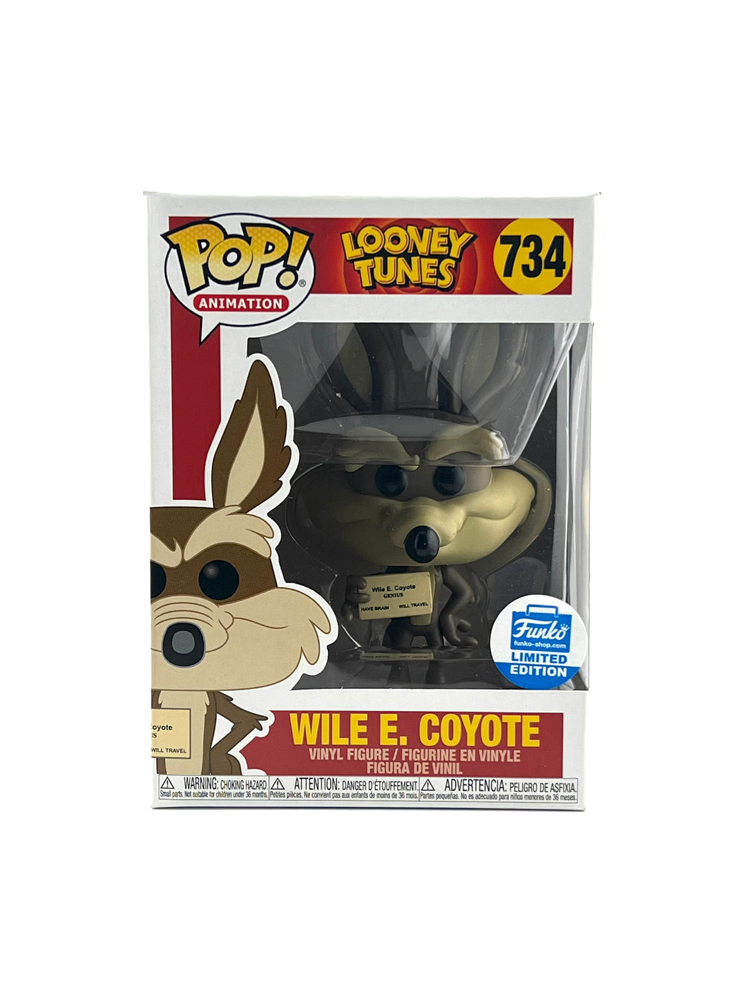 Funko pop! Looney tunes: Wile E. coyote 734 (Funko shop exclusive)