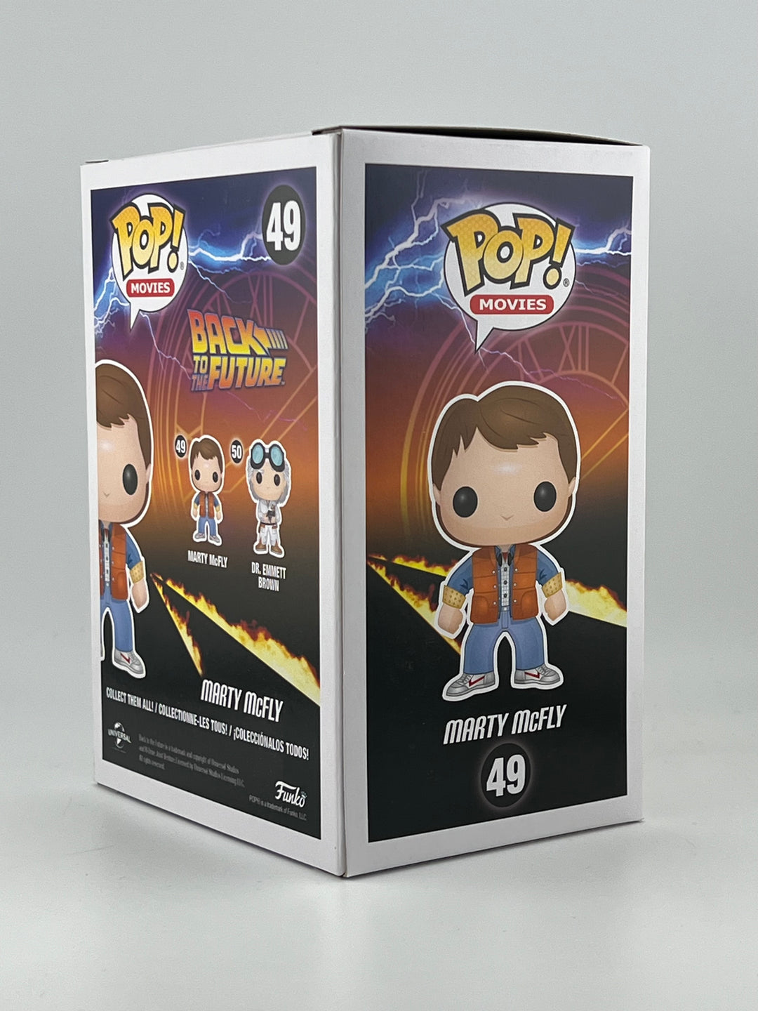 Funko Pop! Marty McFly 49 Autographed by Michael J. Fox Beckett Authenticated