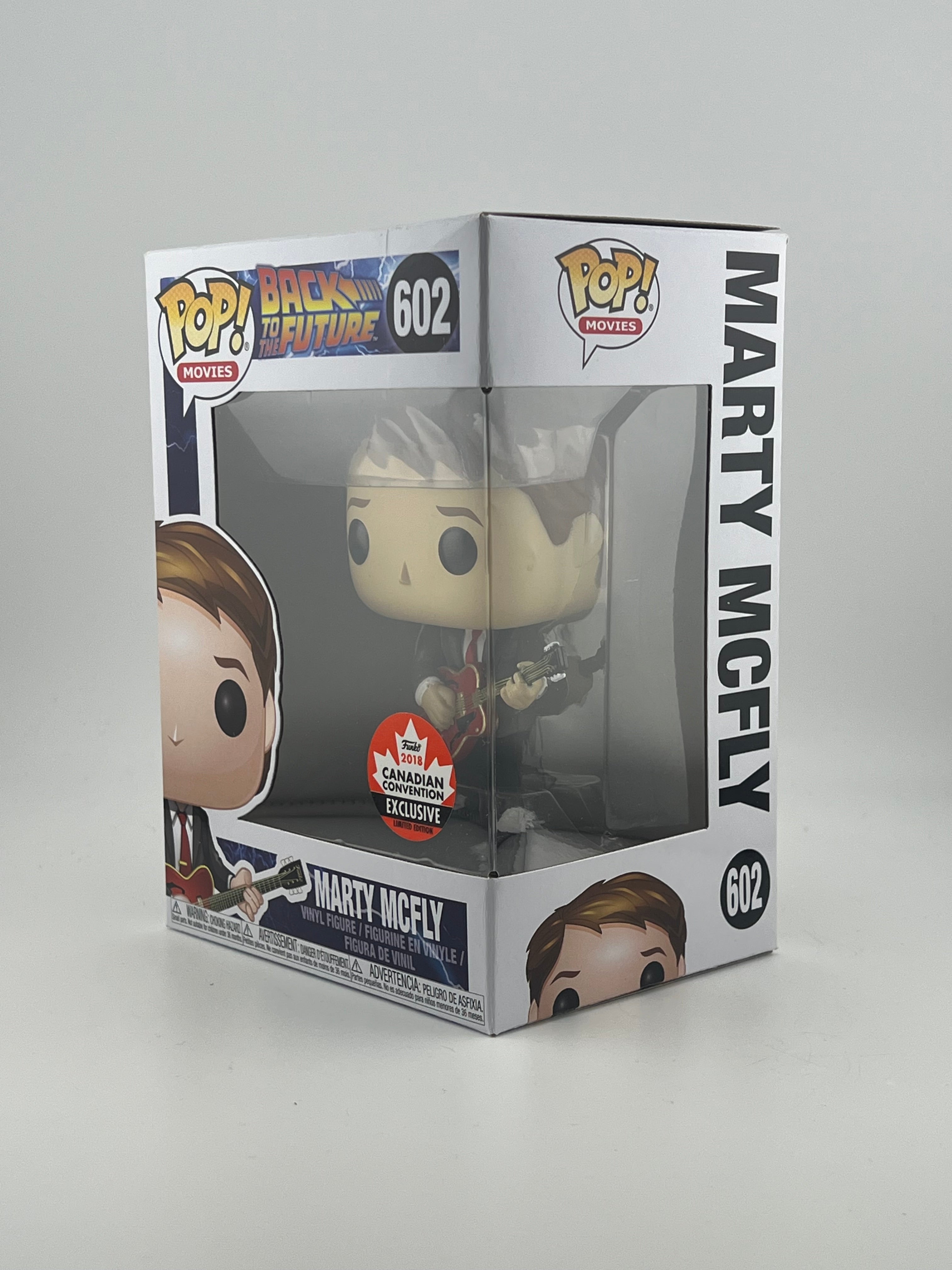 Funko Pop - MARTY MCFLY 602 2018 CANADIAN CONVENTION - Damaged