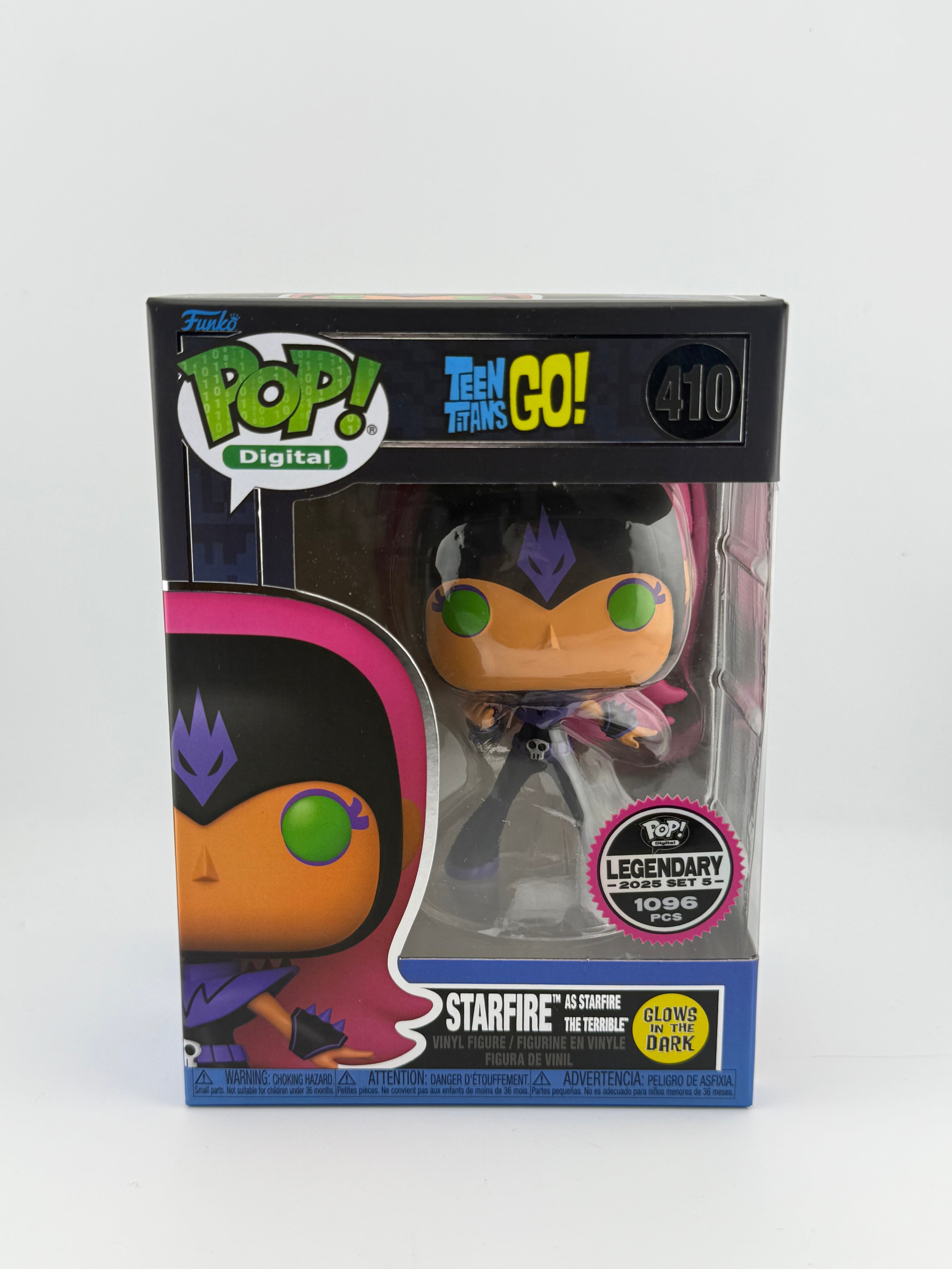 Funko POP! STARFIRE AS STARFIRE THE TERRIBLE 410 GITD NFT EXCLUSIVE LE 1096