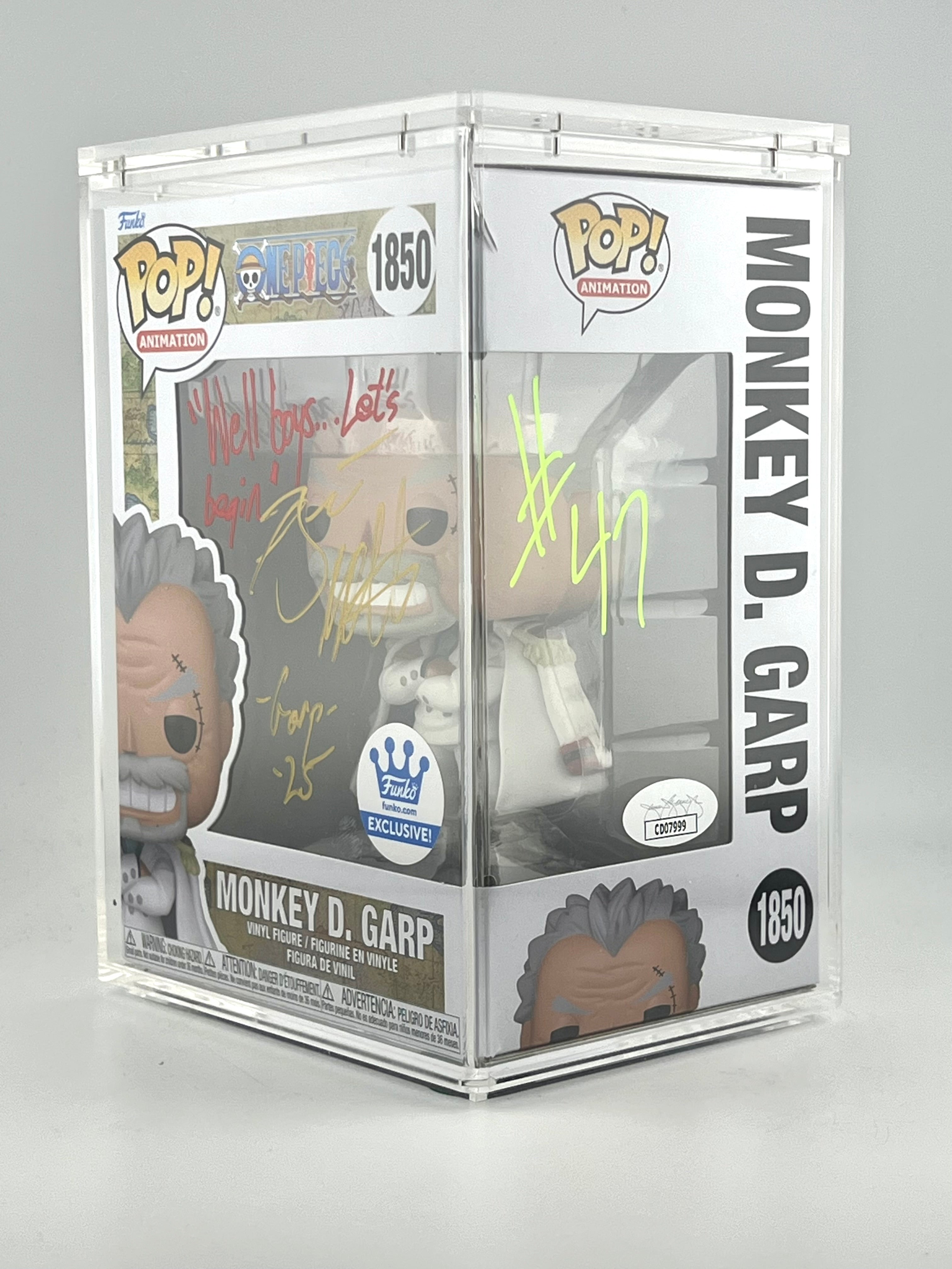 Funko Pop! MONKEY D. GARP 1850 FUNKO.COM EXCLUSIVE AUTO