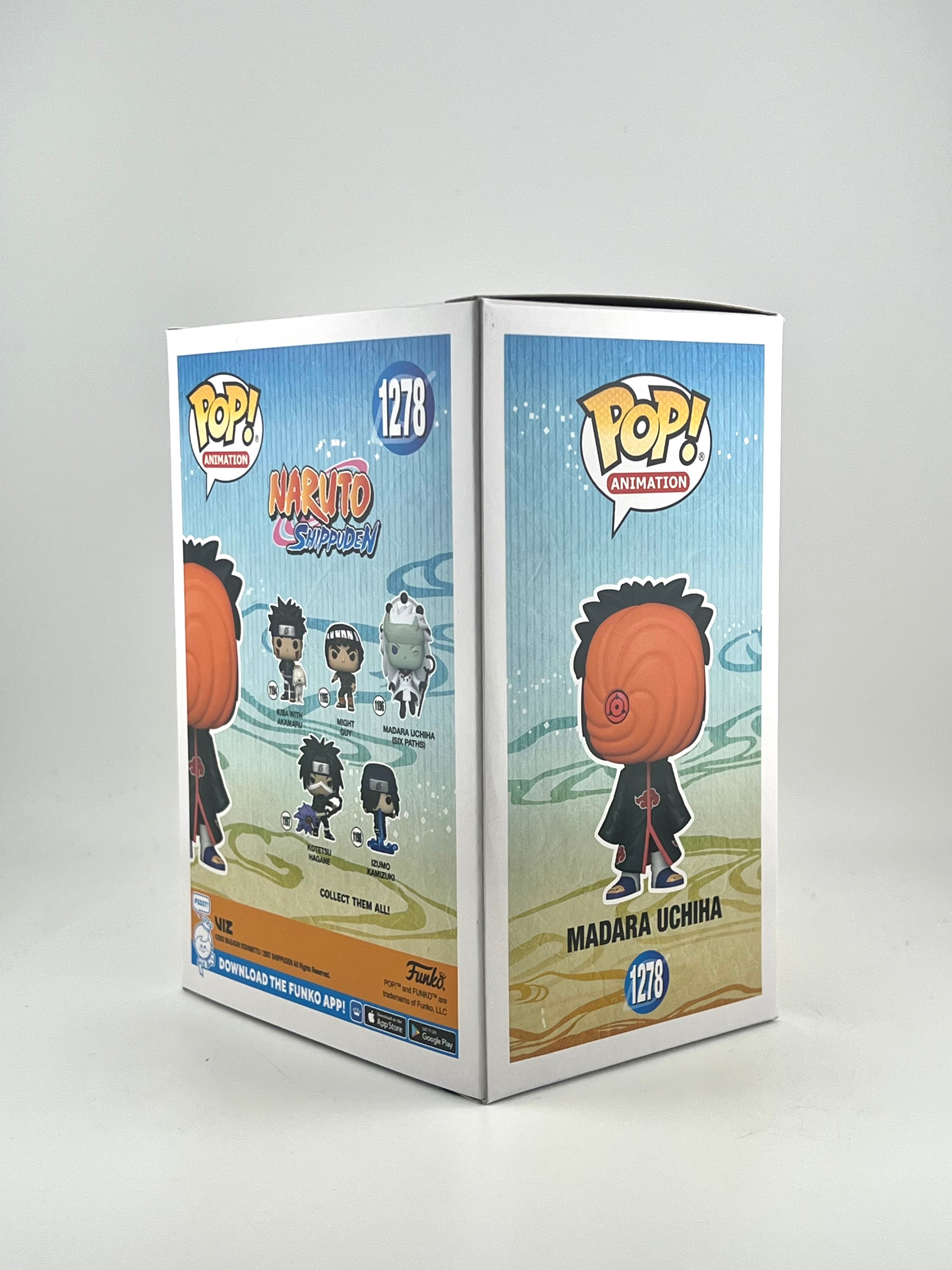 Funko Pop! MADARA UCHIHA 1278 GITD DRAGONS TRADING EXCLUSIVE AUTO